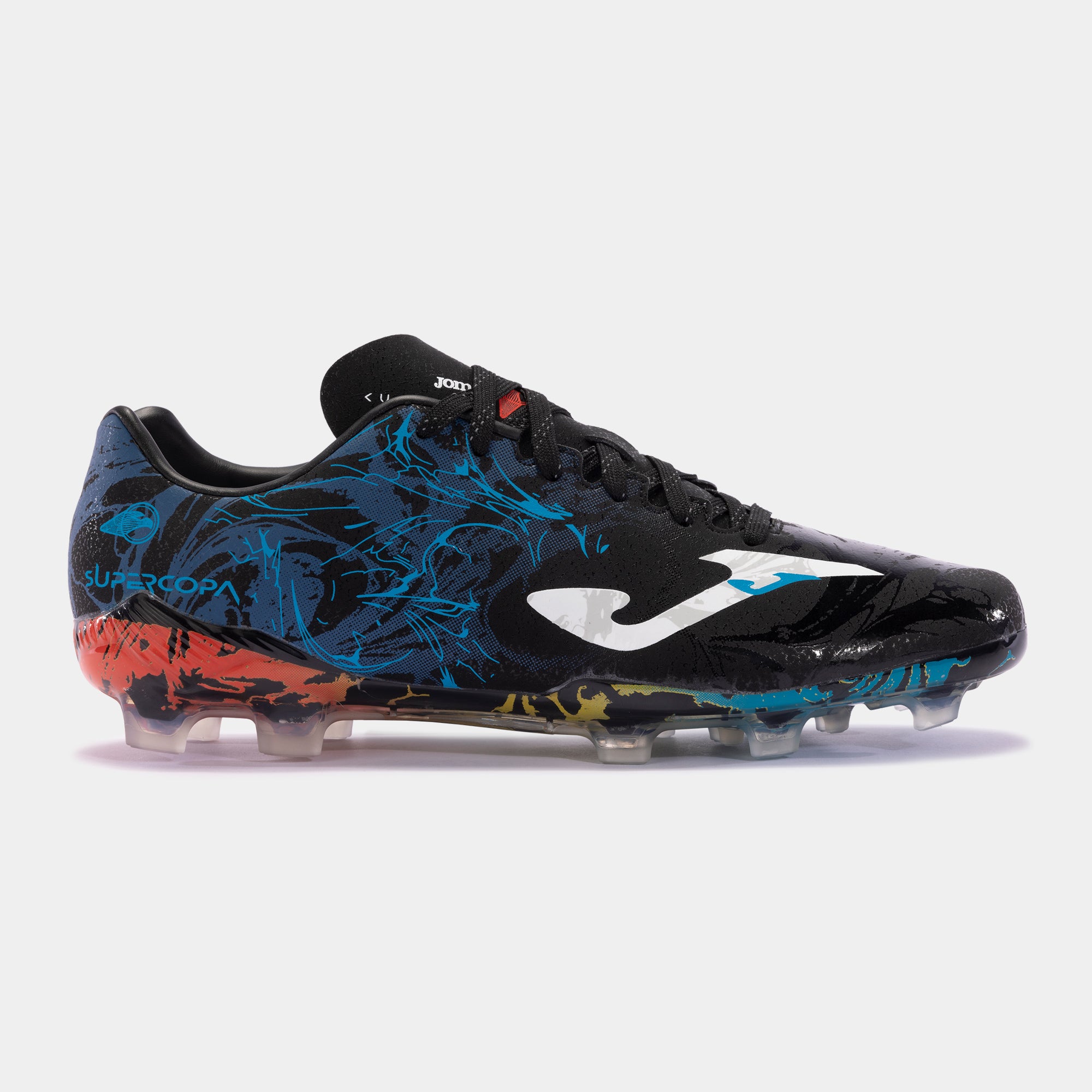 Joma Super Copa 2441 Black Blue Football Boot FG