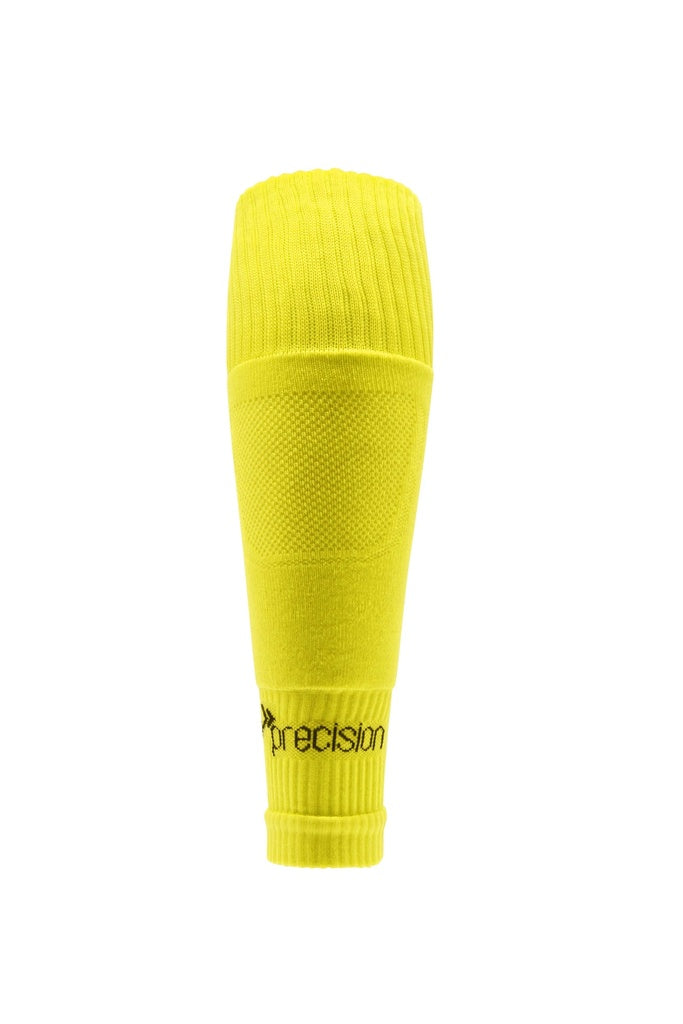 Precision Pro Footless Compression Sleeve Socks Yellow (Size 7-12)