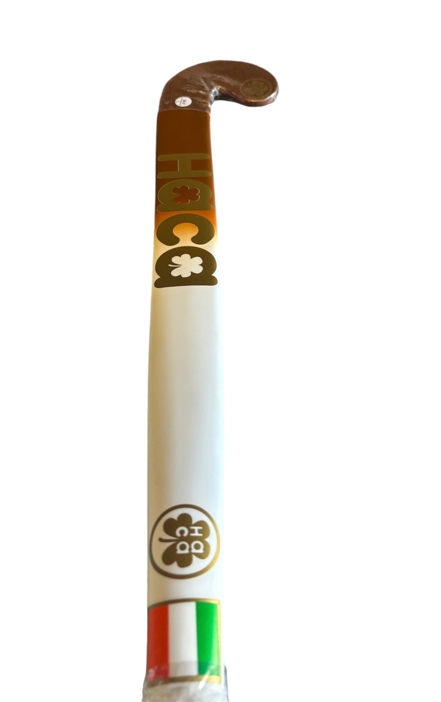 Haca H1 MidBow Hockey Stick, Brown/White