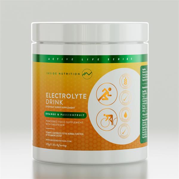 inside Nutrition Electrolyte Drink Orange & Passionfruit 270g