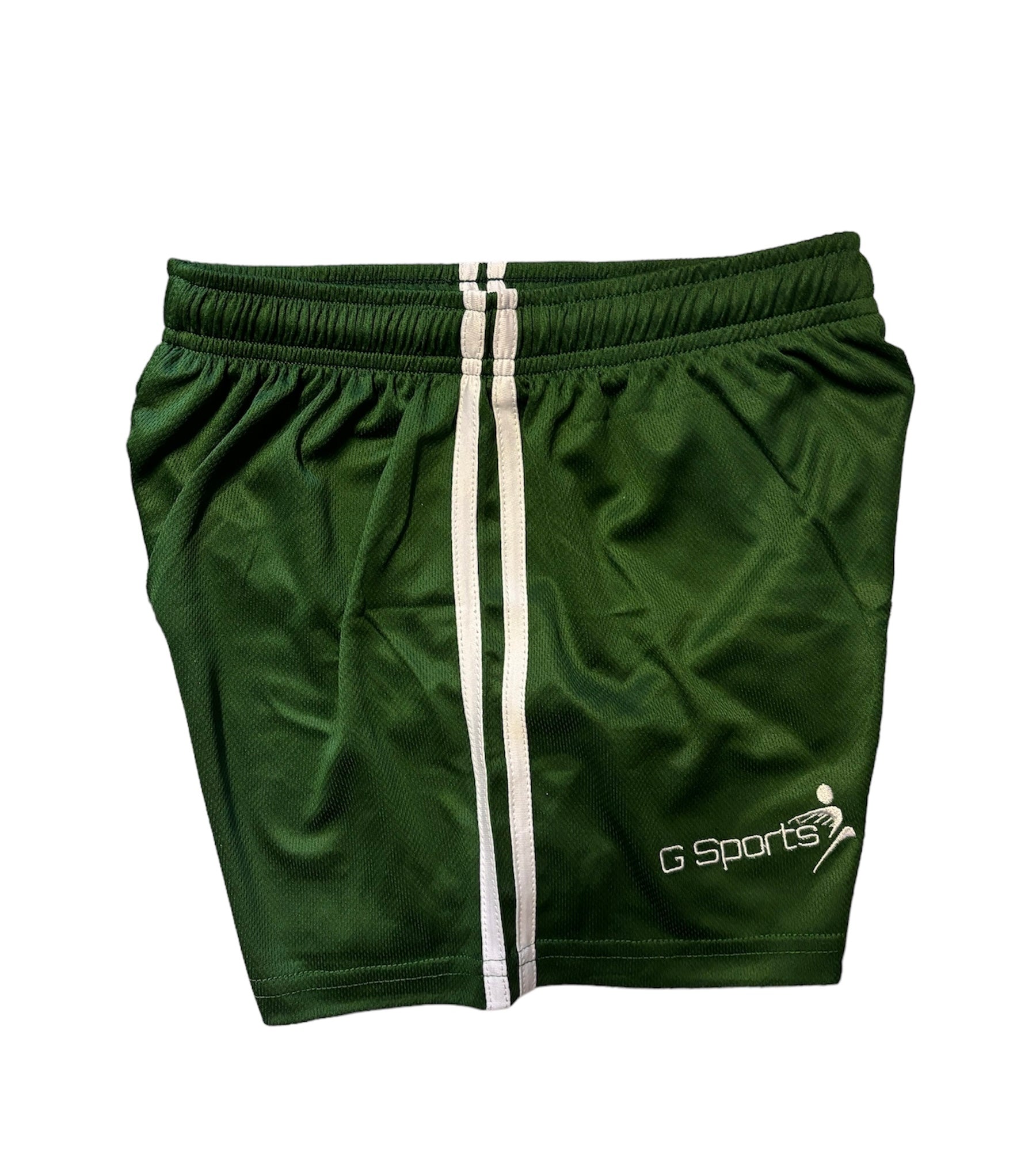 GSports GAA Shorts, Bottle Green/White