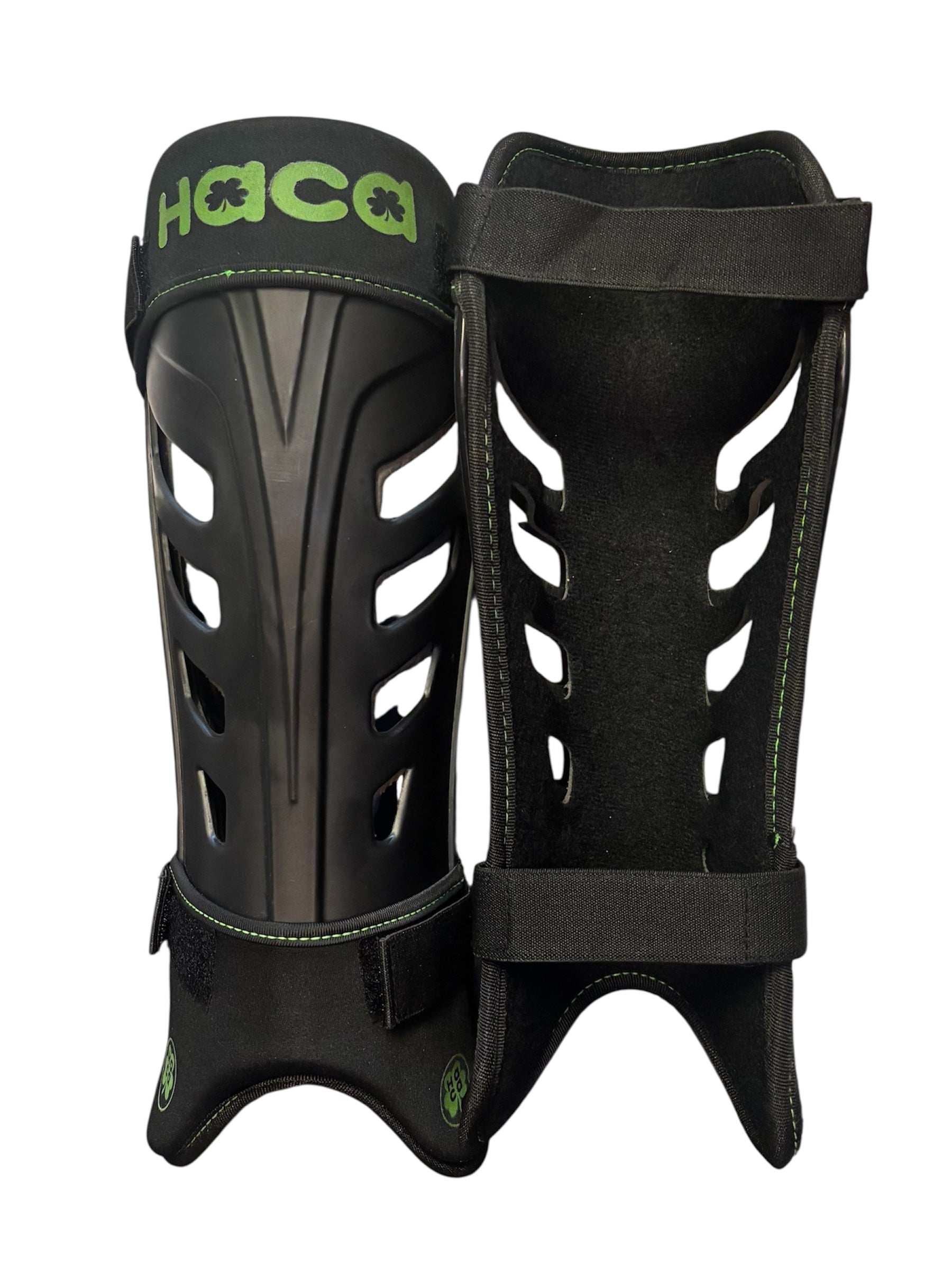 Haca Washable Shinpads Black/Green