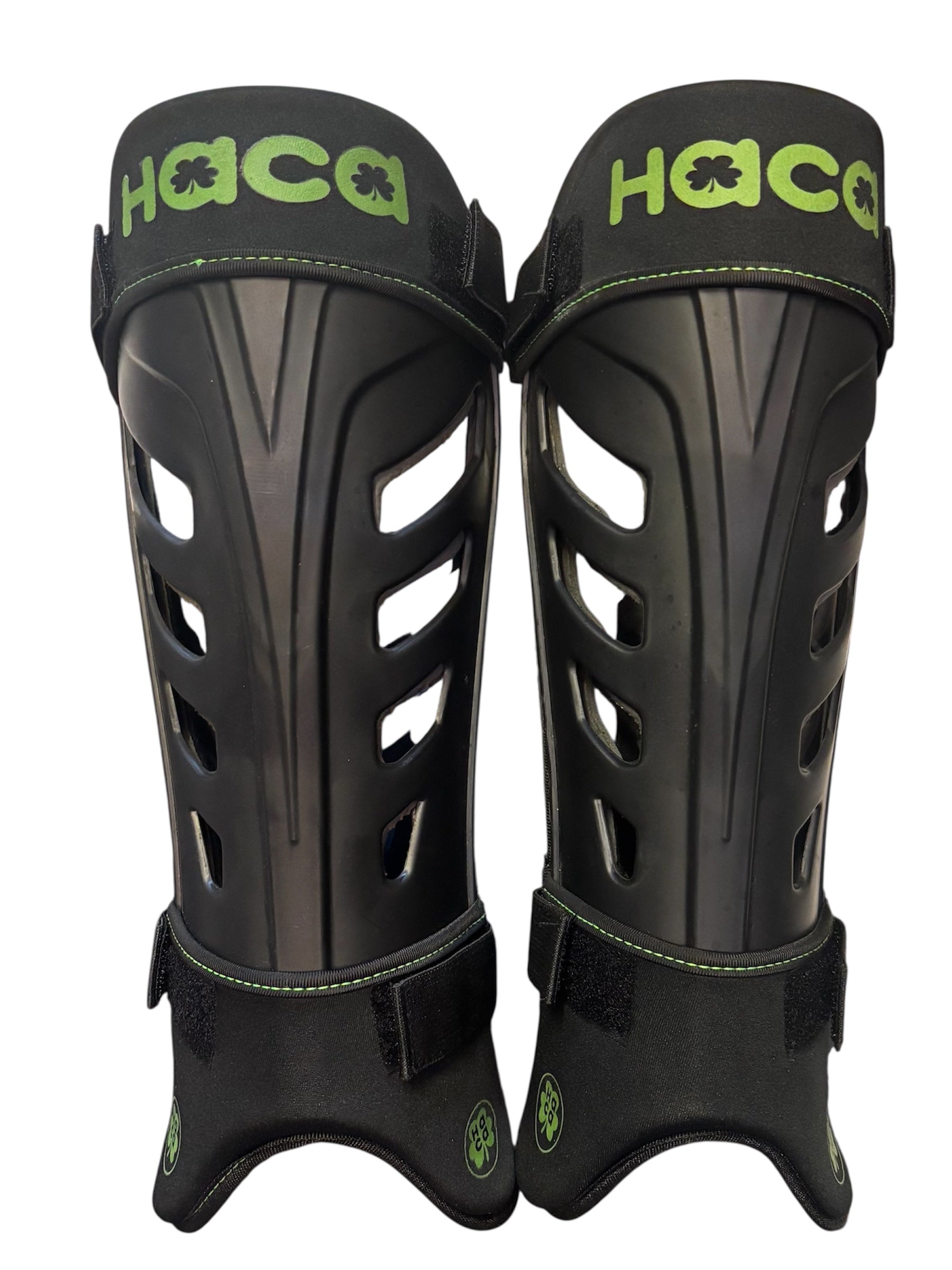 Haca Washable Shinpads Black/Green