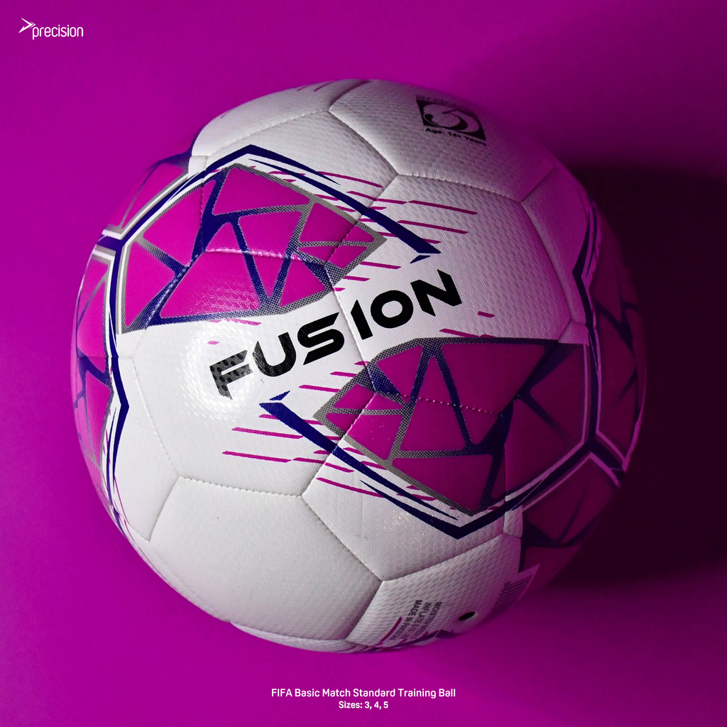Precision Fusion Fifa Basic Training Ball White/Pink