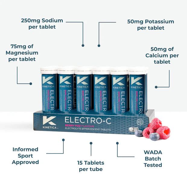 Kinetica Electrolytes, Berry Fizz, 15 tablets