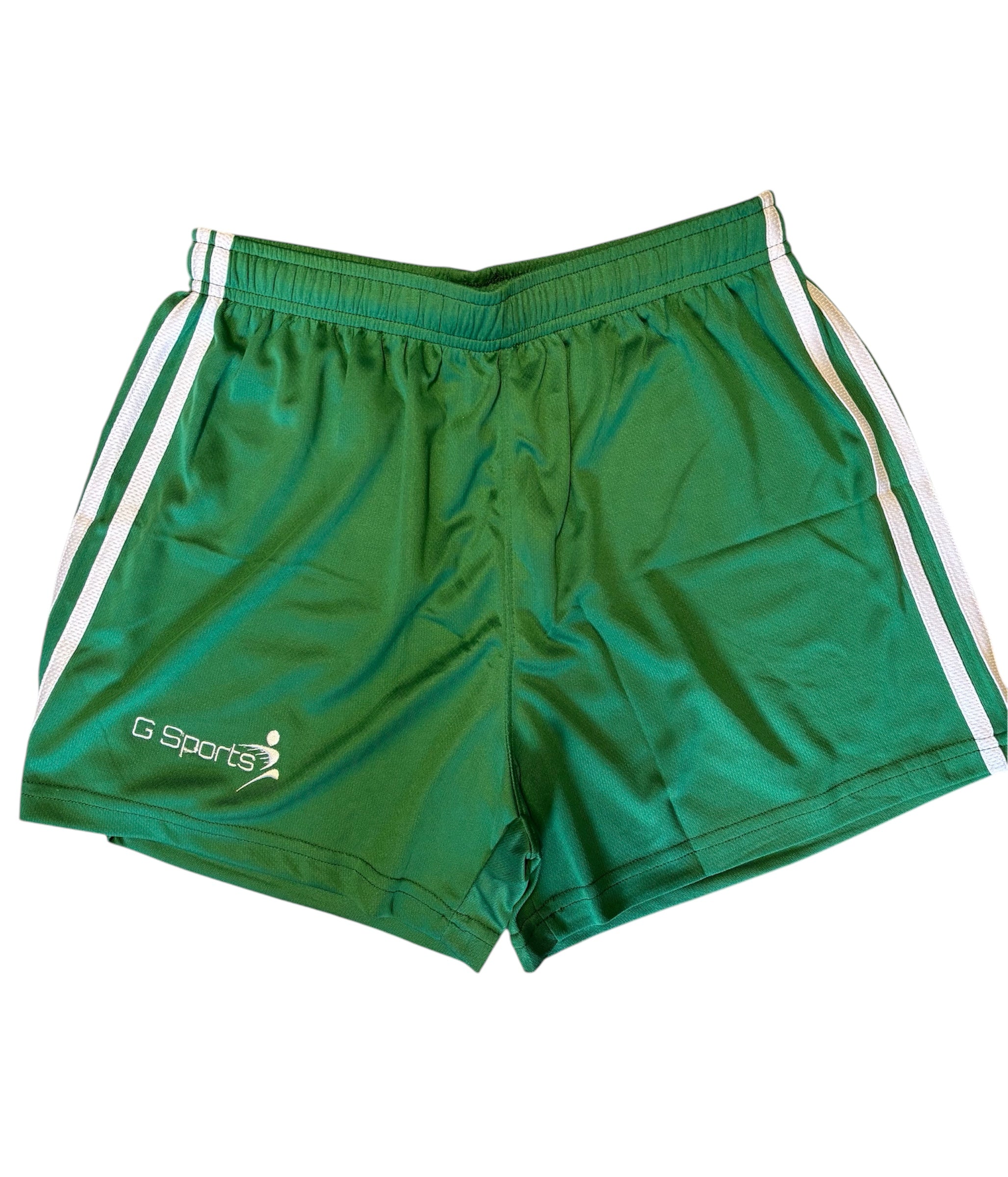GSports GAA Shorts, Kelly Green/White