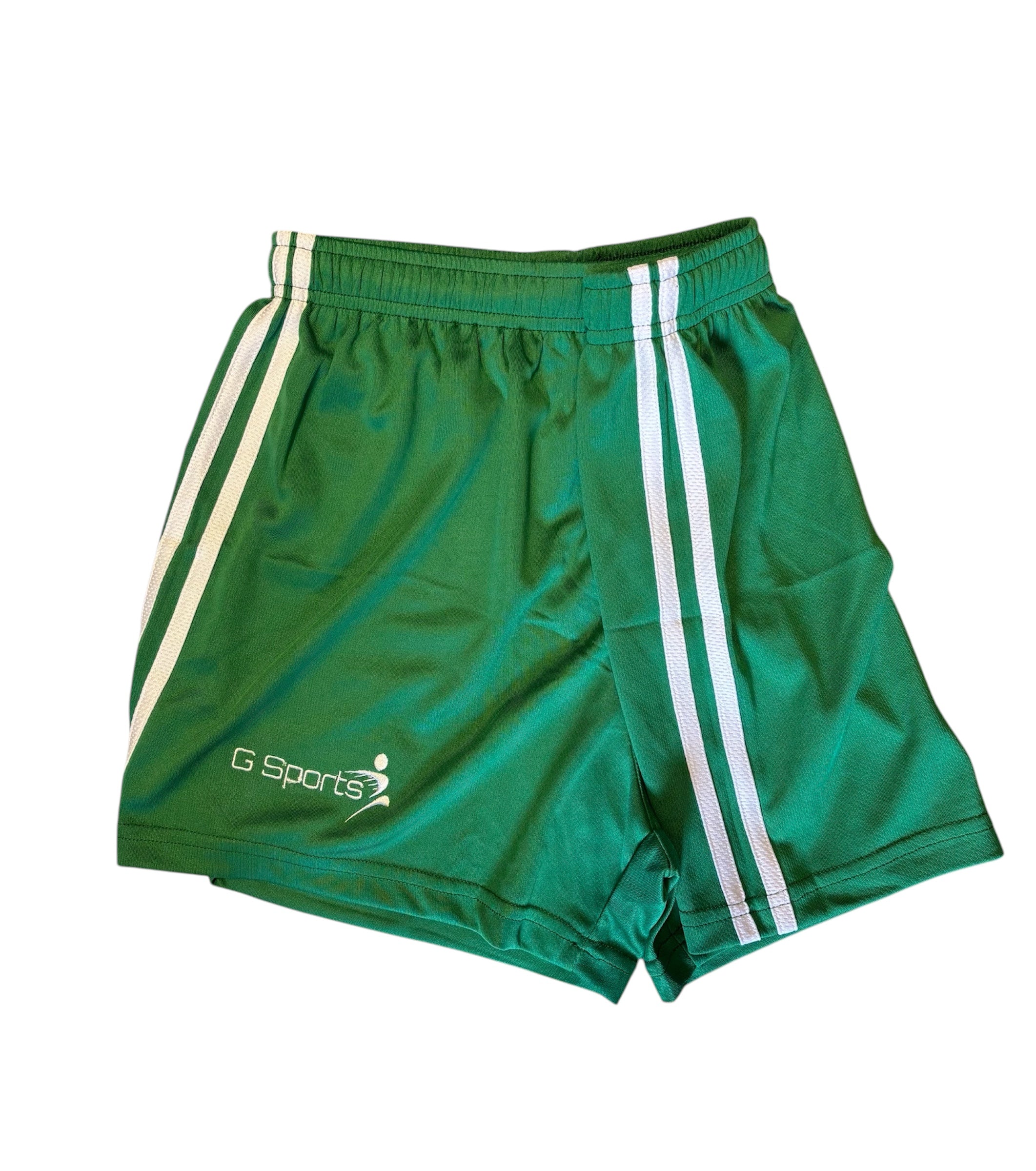 GSports GAA Shorts, Kelly Green/White