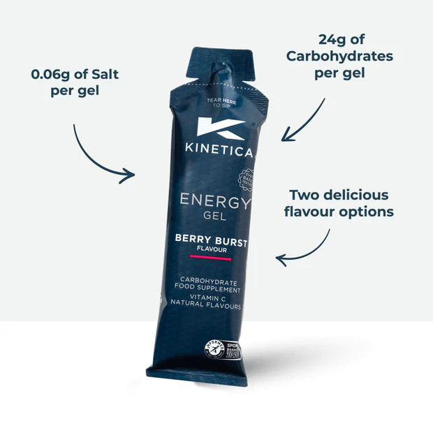Kinetica Energy Gel 70g Box of 24, Berry Burst