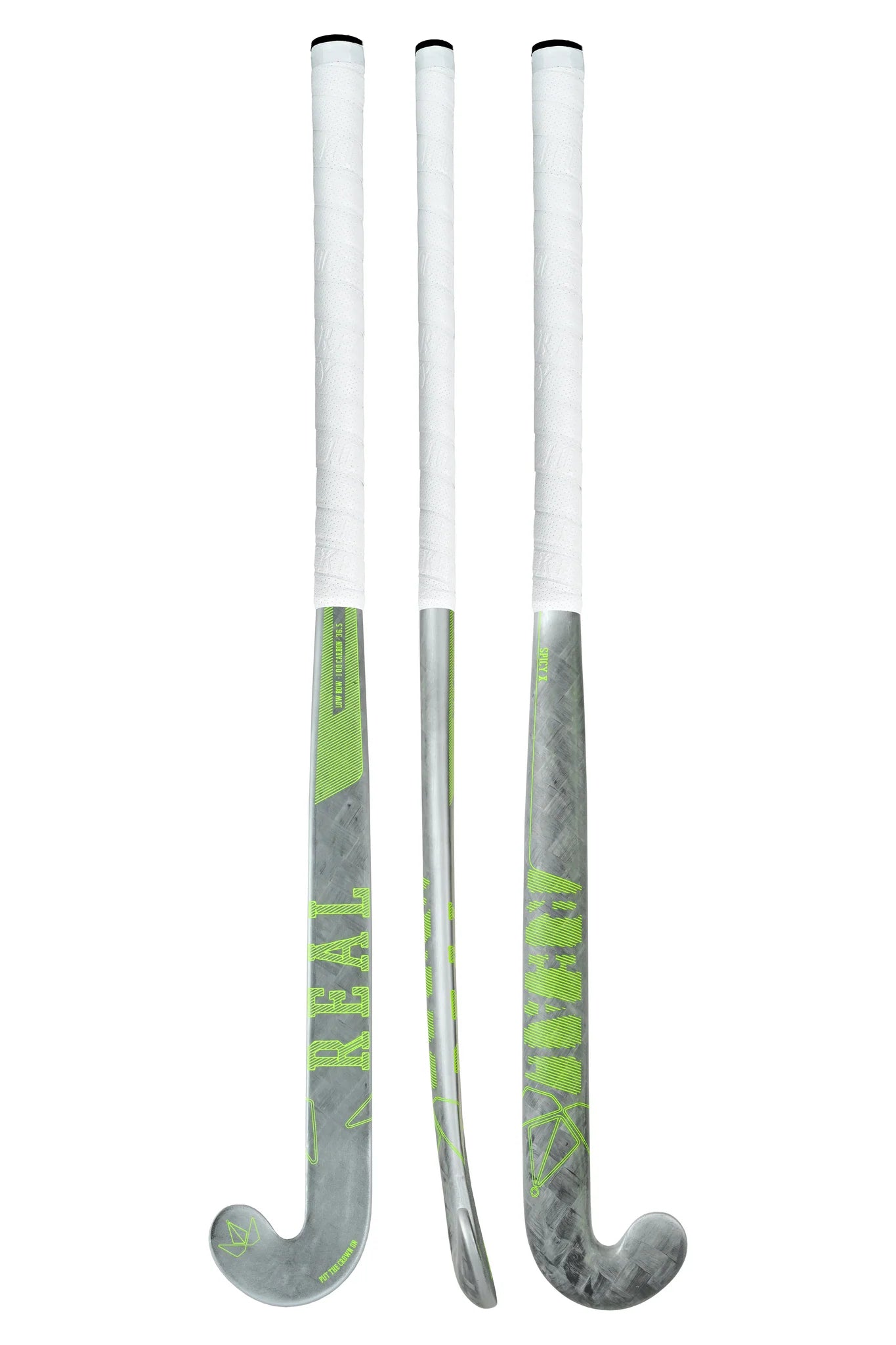Real Hockey Spicy X Lime Hockey Stick - XLOW BOW
