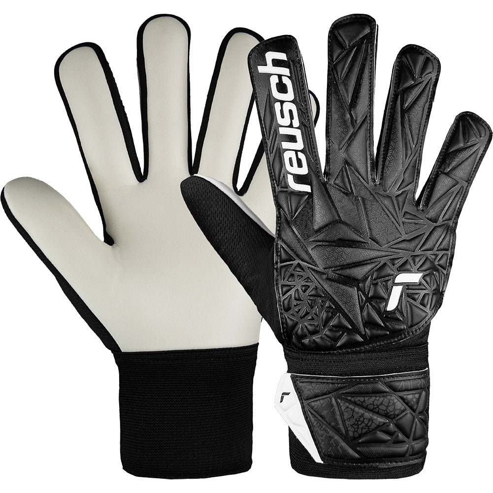 Reusch Attrakt Starter Solid Junior Goalkeeper Gloves, Black