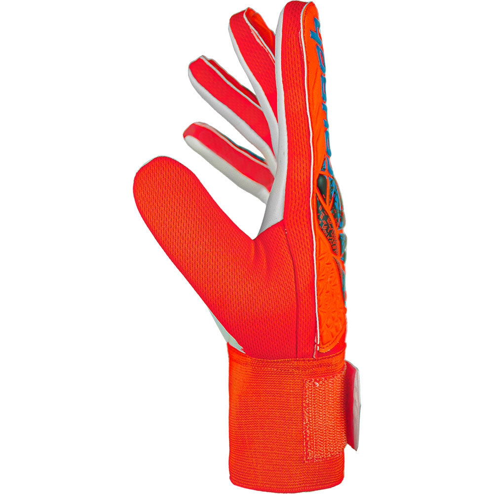 Reusch Attrakt Starter Solid Junior Goalkeeper Gloves, Orange/Blue