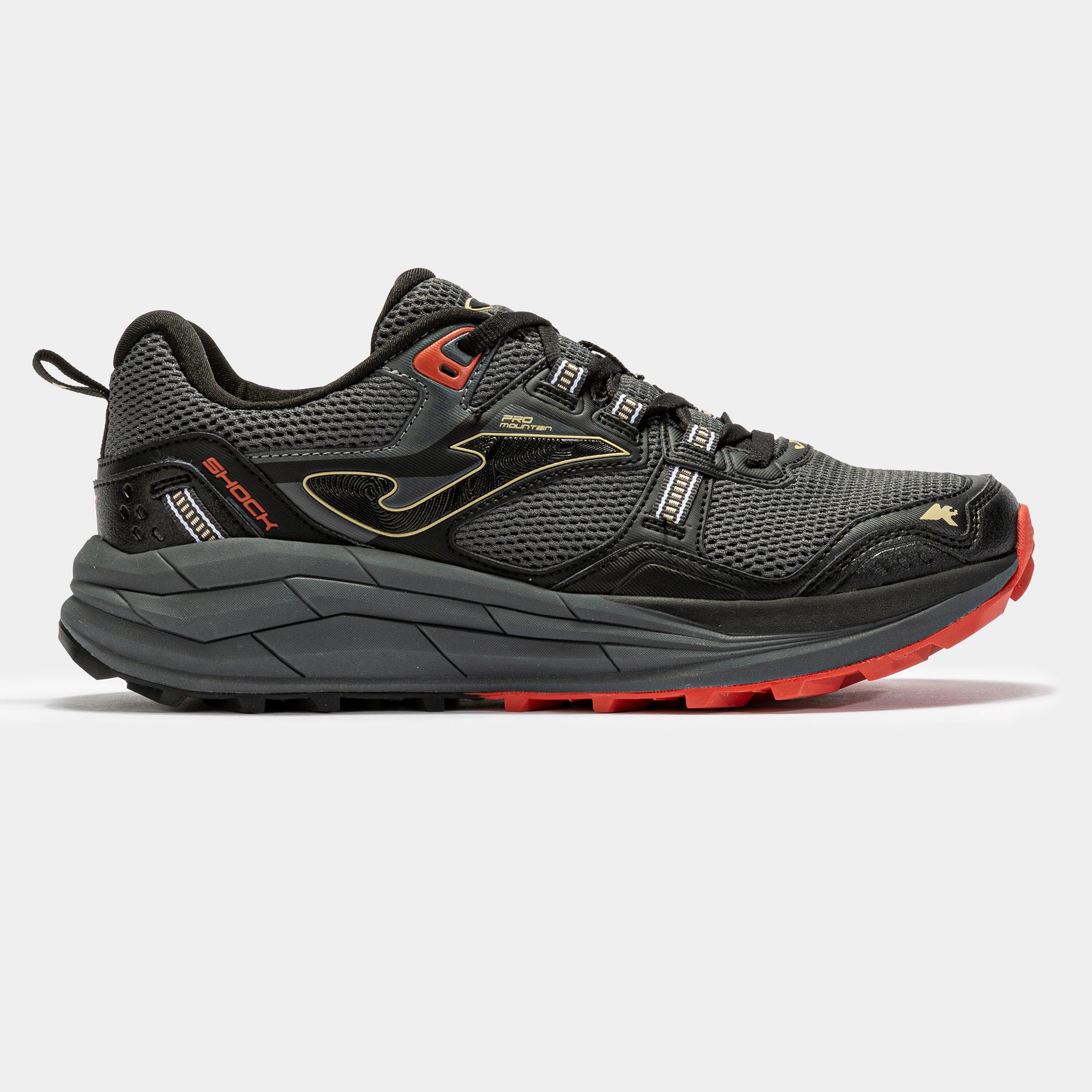 Joma Shock 2422 Trail Shoe Black Red Mens