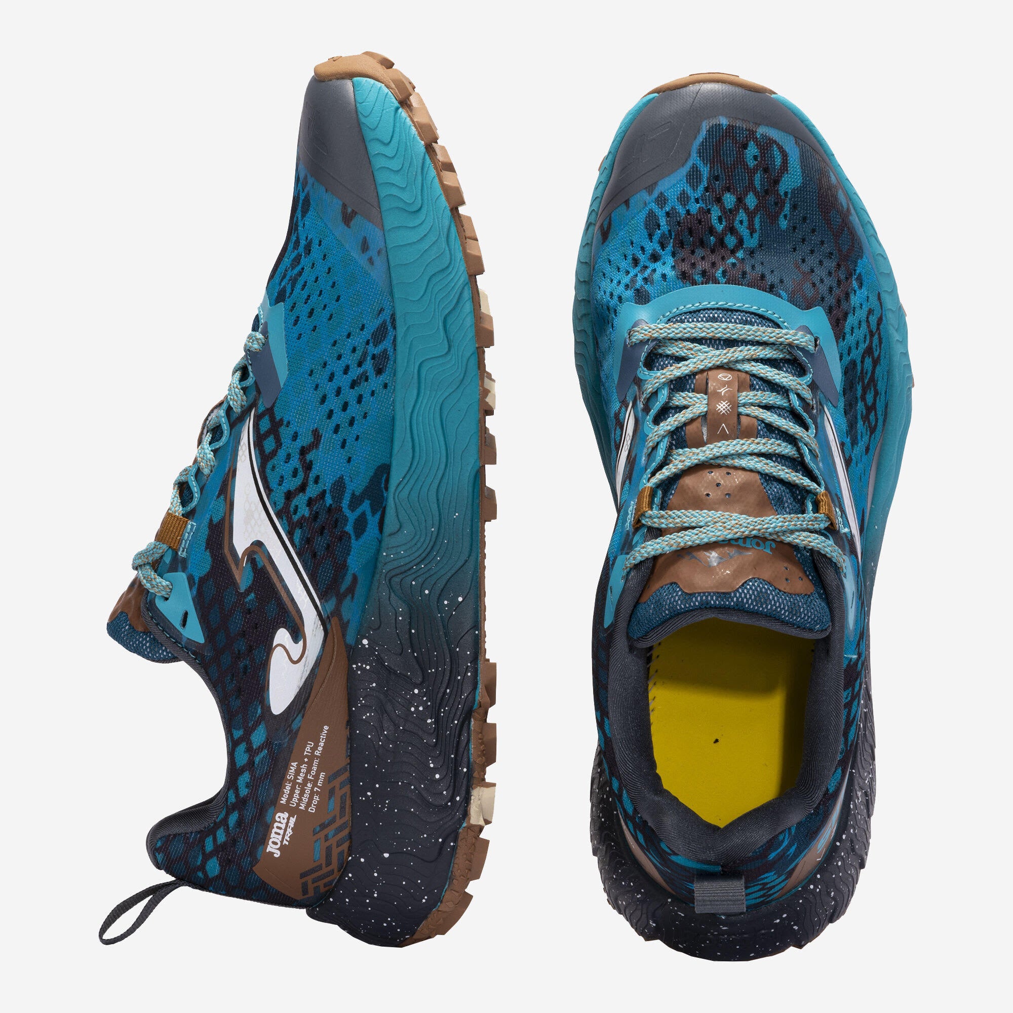 Joma Sima 2417 Blue/Brown Trail Shoe Mens