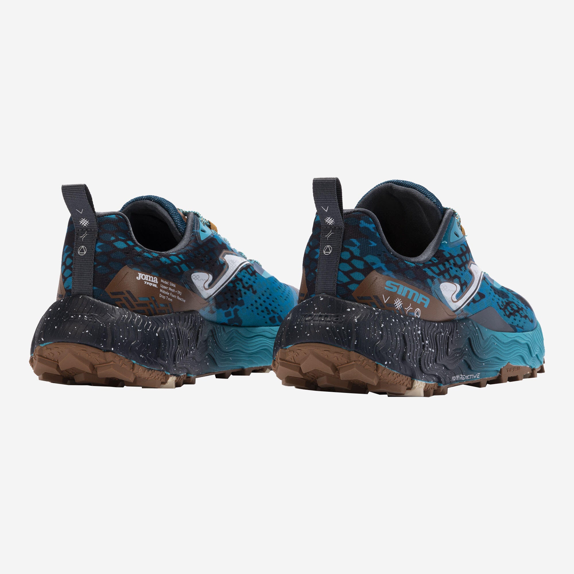 Joma Sima 2417 Blue/Brown Trail Shoe Mens