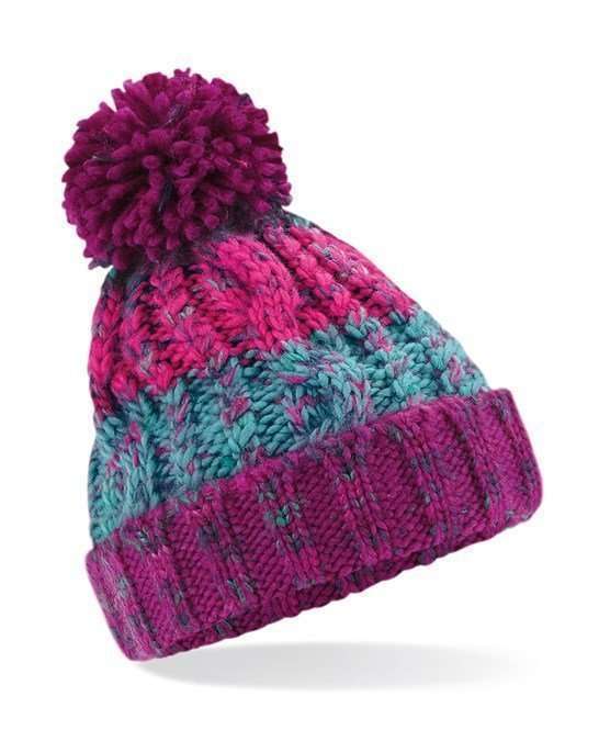 Beechfield Corkscrew Winter Berries Beanie