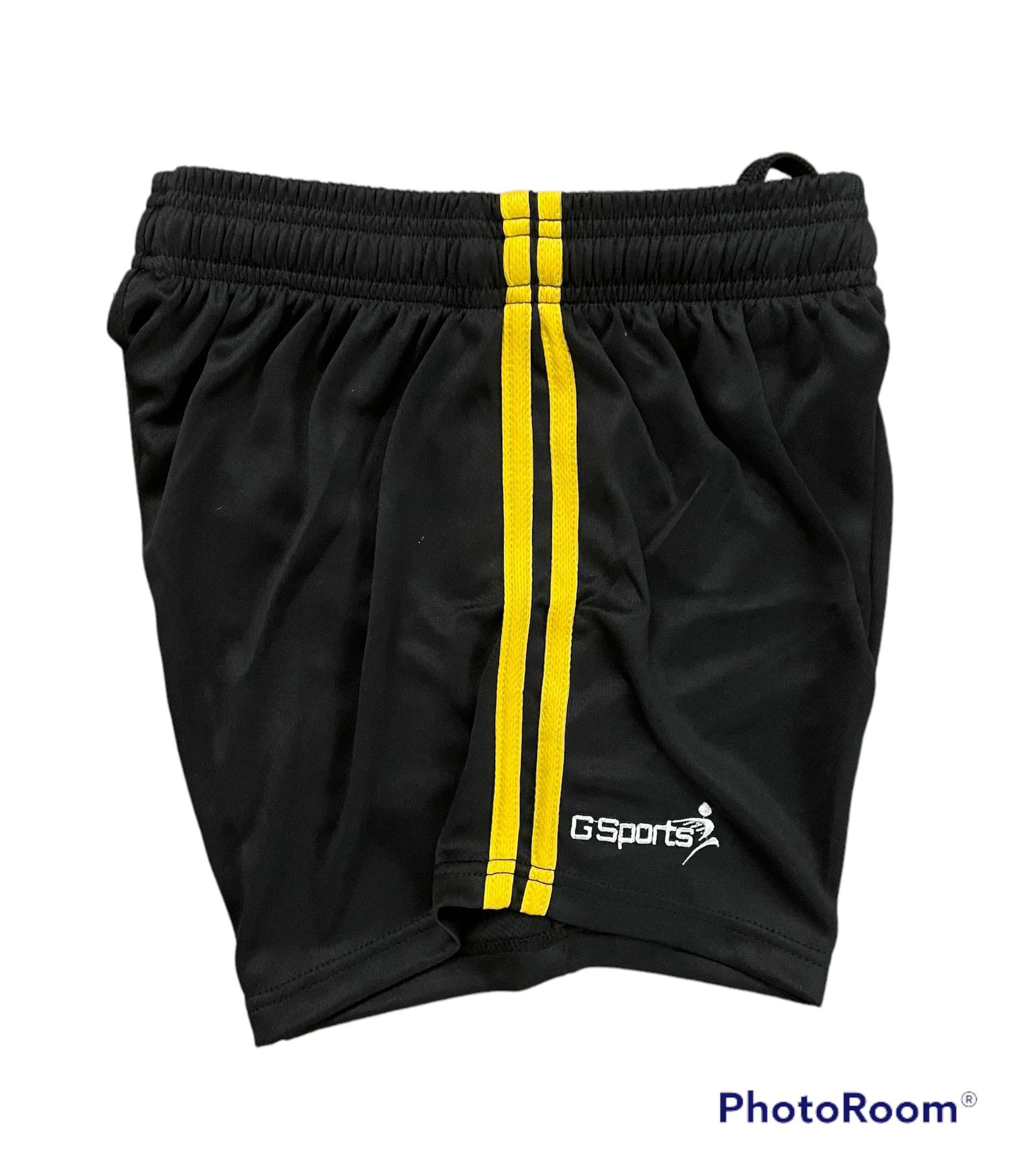 GSports GAA Shorts, Black/Gold