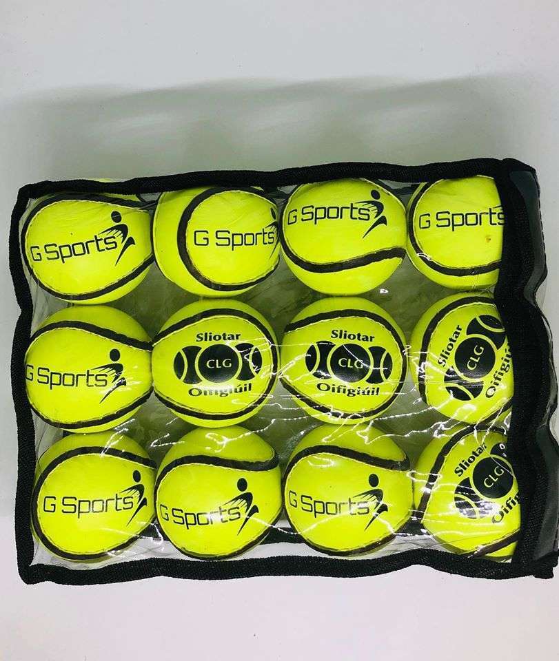 GSports Sliotar, Fluorescent Yellow, Dozen