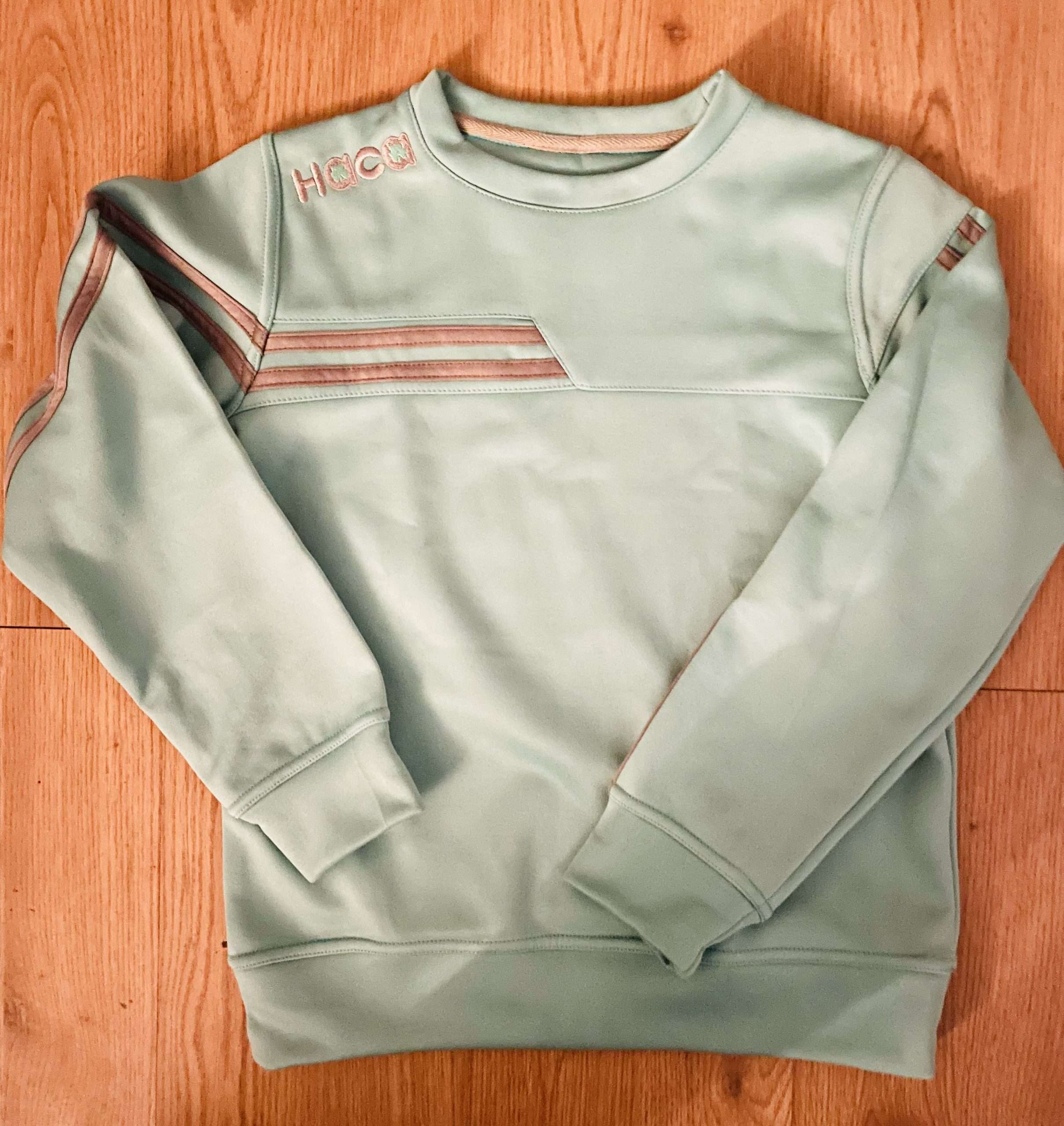 Haca Hockey Round Neck Sweatshirt Mint/Silver