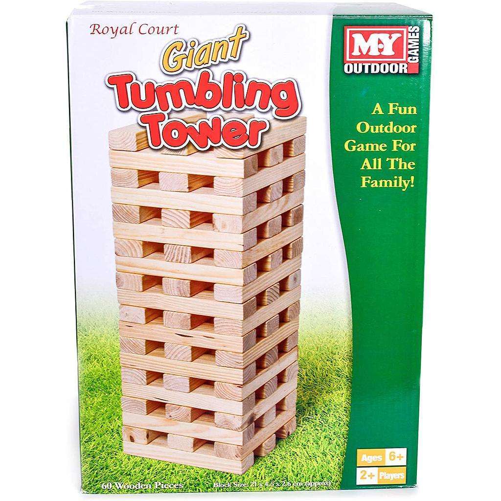M.Y 60pc Giant Wooden Tumbling Tower