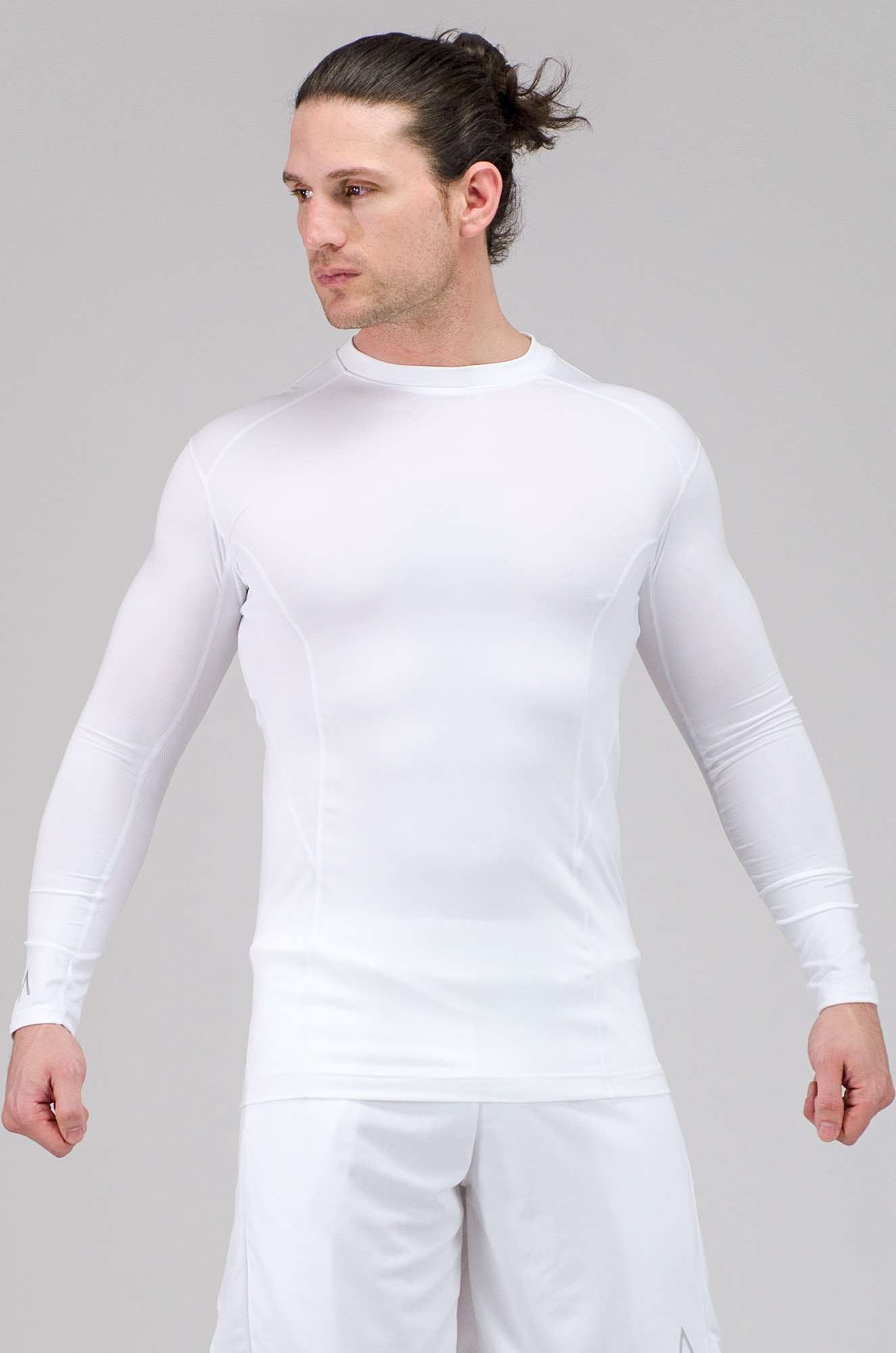 Rhino Crew Neck Baselayer Top White