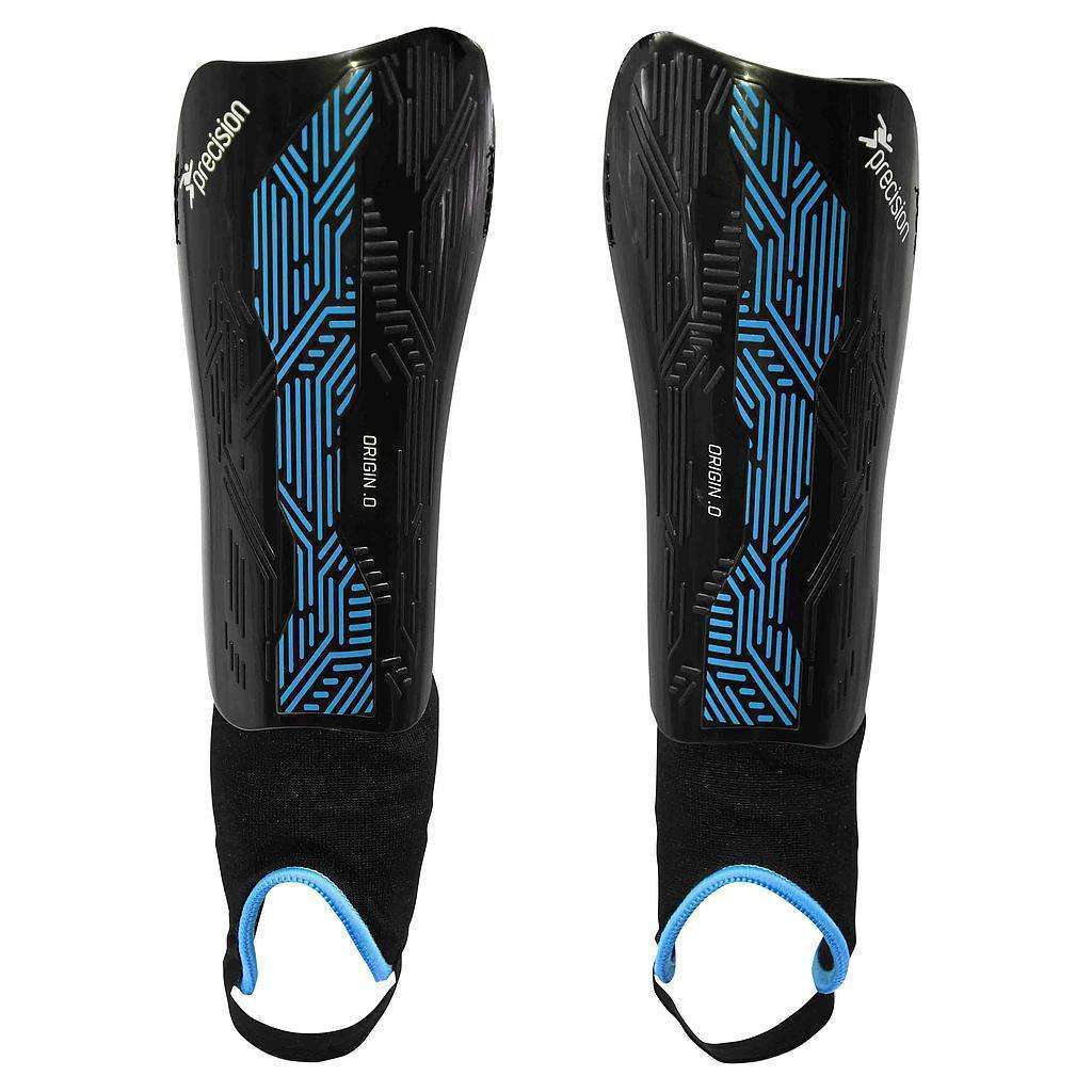 Precision Origin.0 Shin & Ankle Guard Black/Cyan
