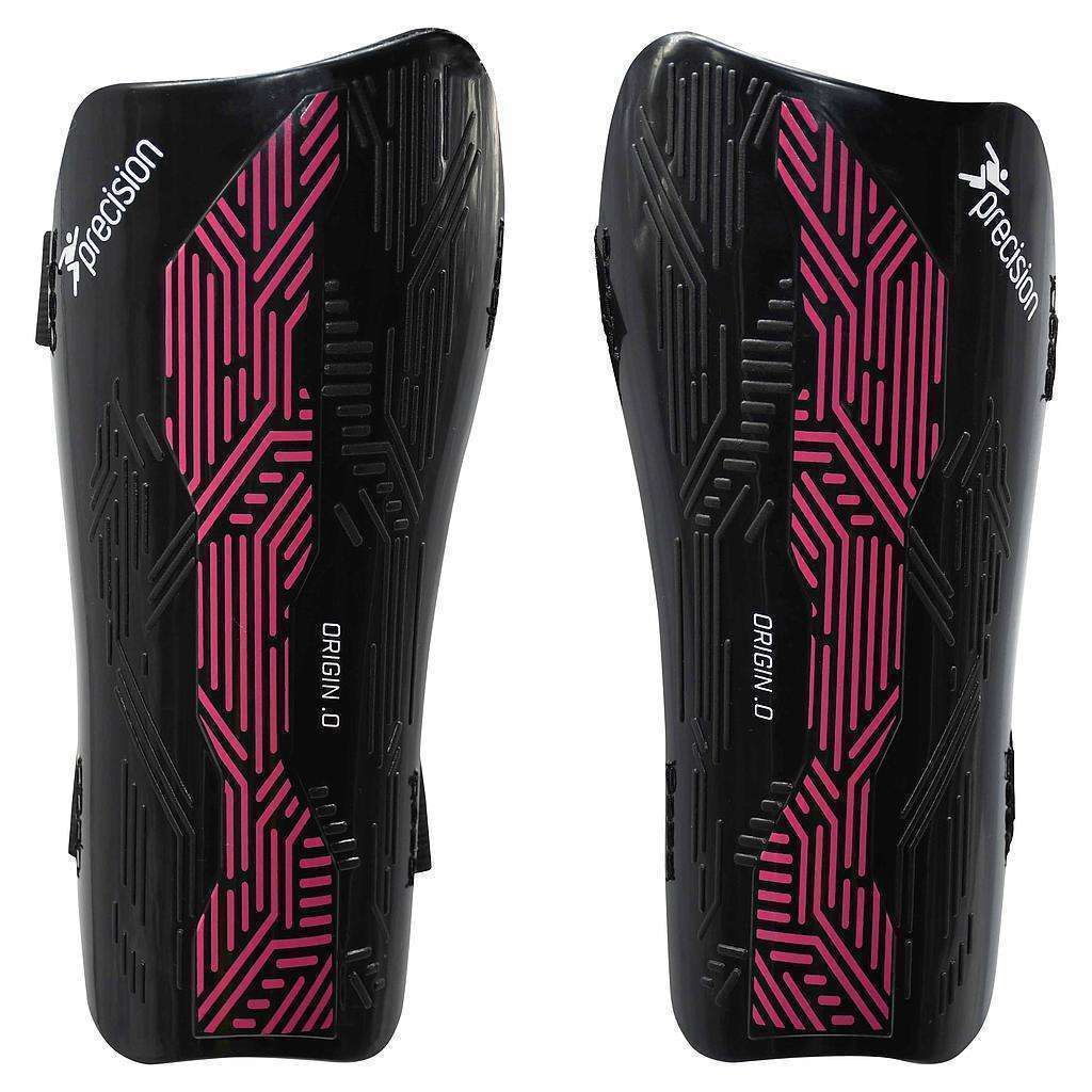 Precision Origin.0 Strap Shin Guard Black/Pink