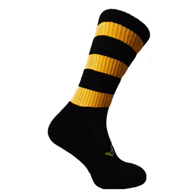 Atak Mid-Leg Sock Black/Amber