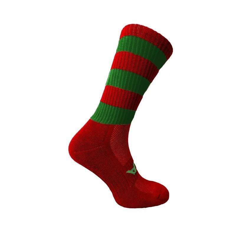 Atak Mid-Leg Sock Red/Green