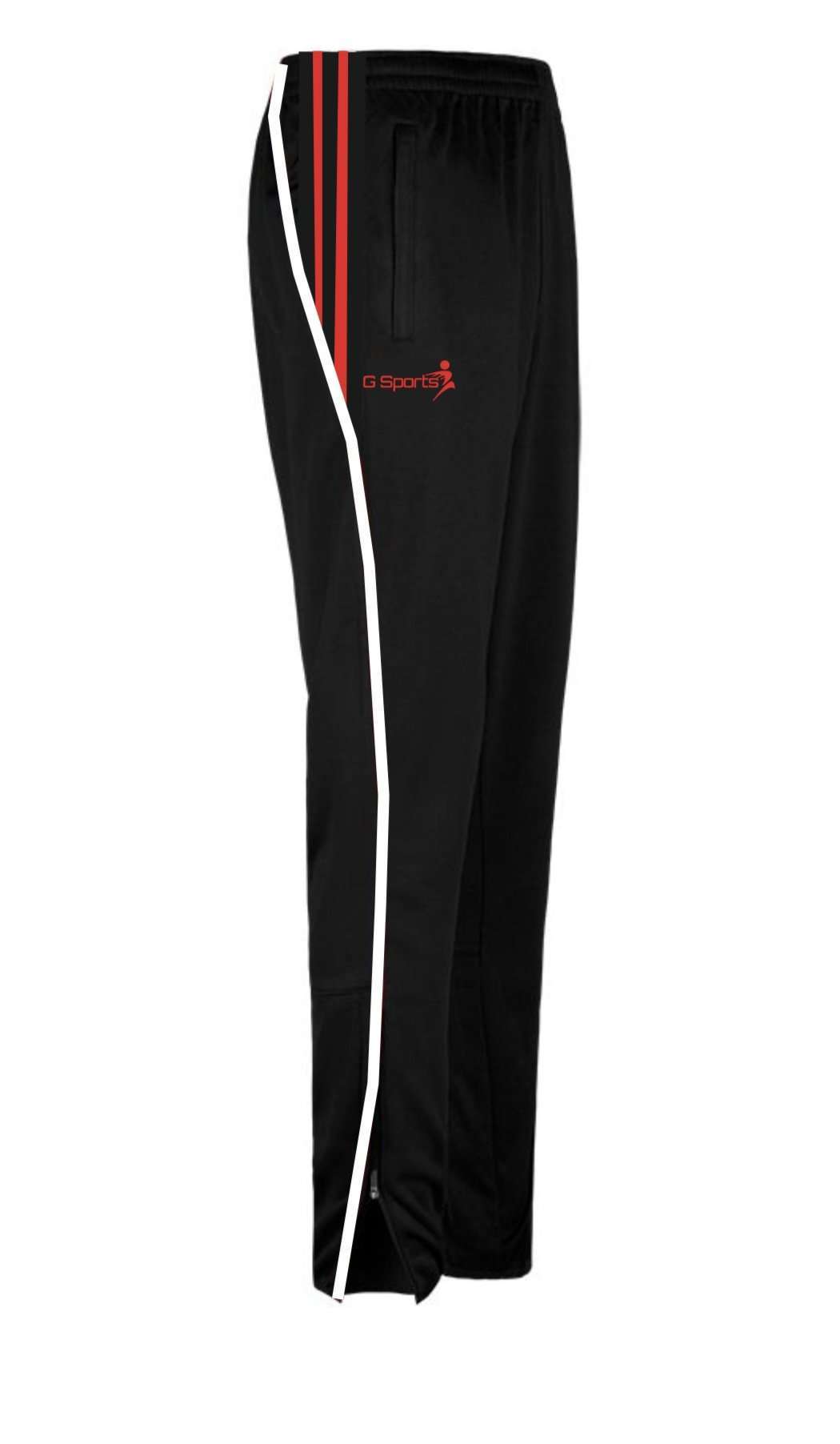 G Sports Tracksuit Bottoms Skinny fit Black/Red/White
