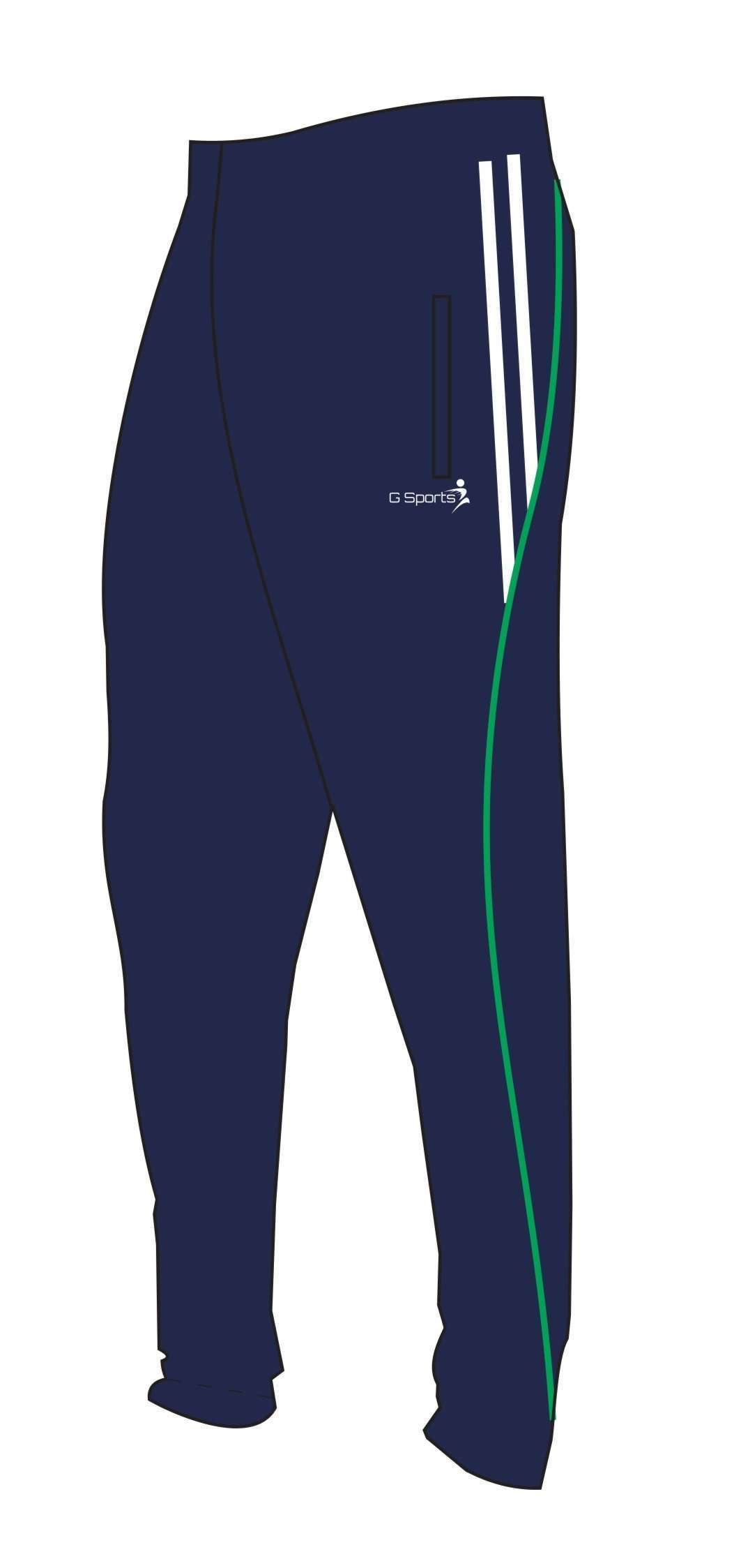 G Sports Tracksuit Bottoms Skinny fit Navy/White/Green
