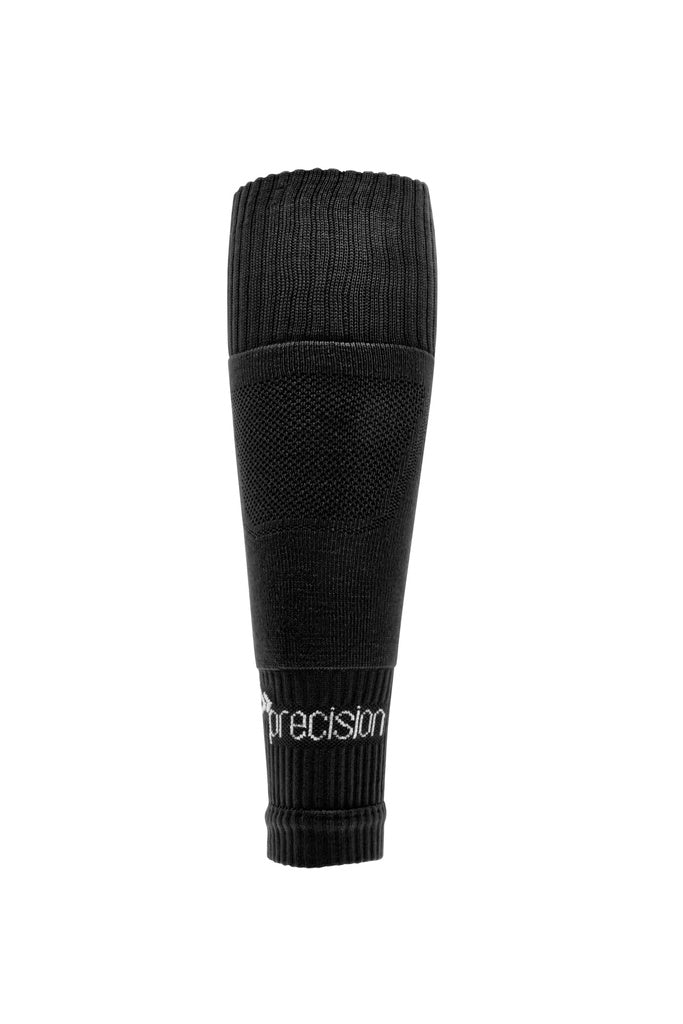 Precision Pro Footless Compression Sleeve Socks Black (Size 7-12)