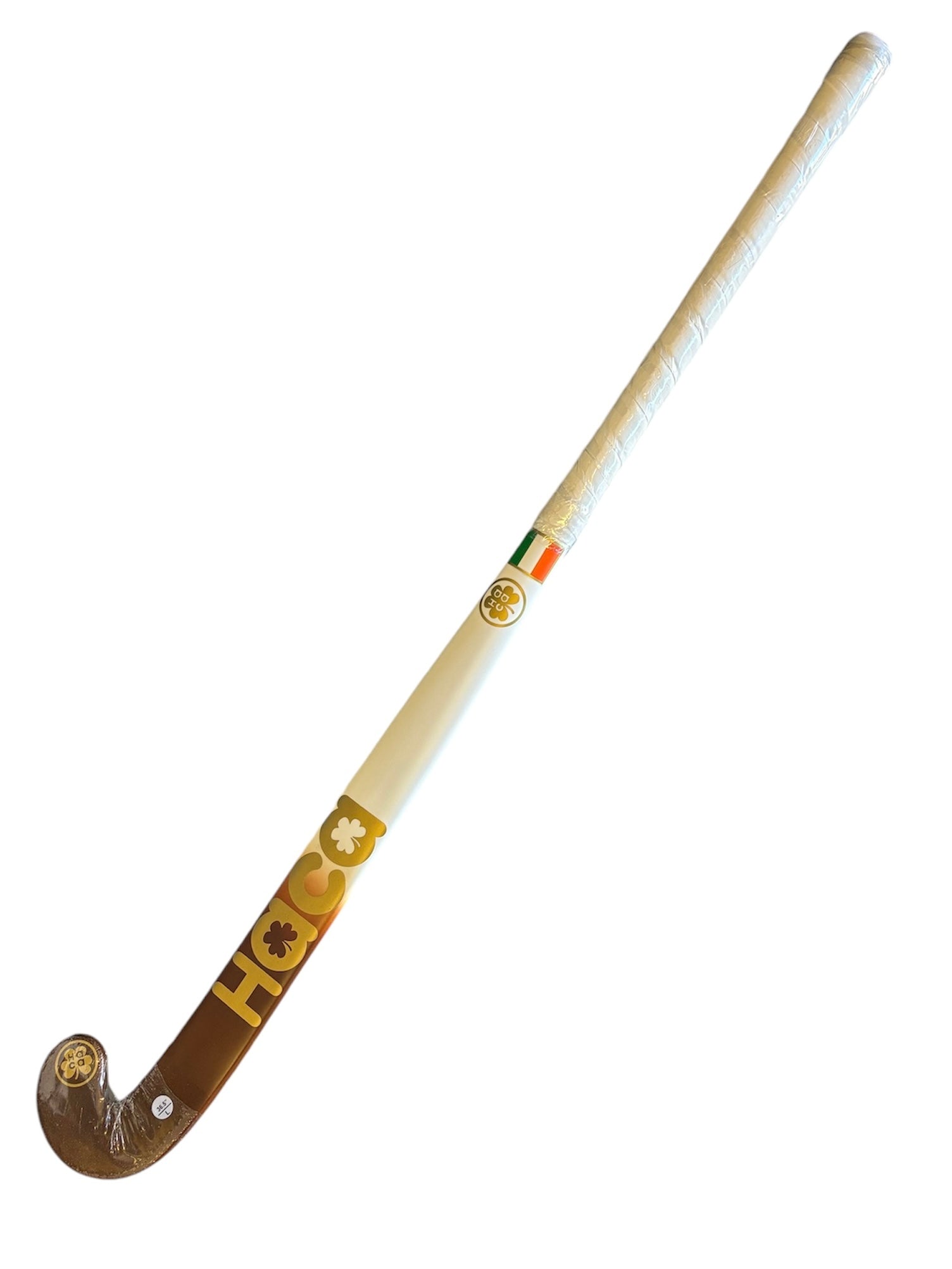 Haca H1 MidBow Hockey Stick, Brown/White