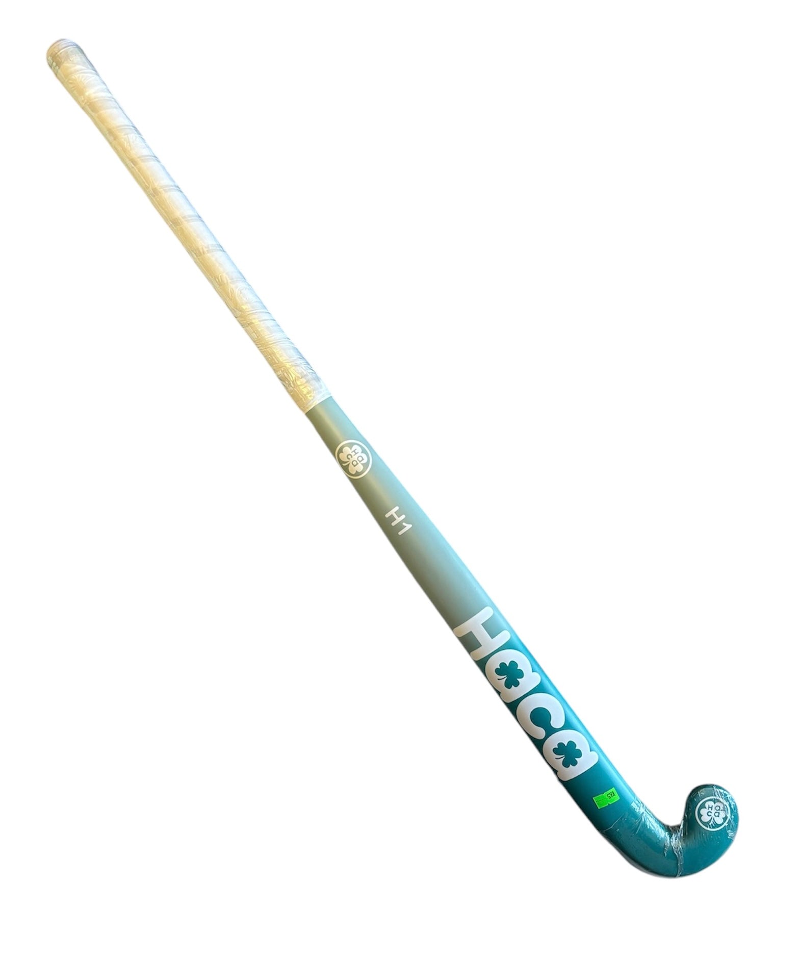 Haca H1 MidBow Hockey Stick, Teal/Silver
