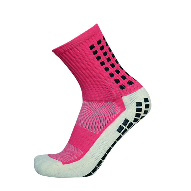 Mid-leg Grip Sock - Pink
