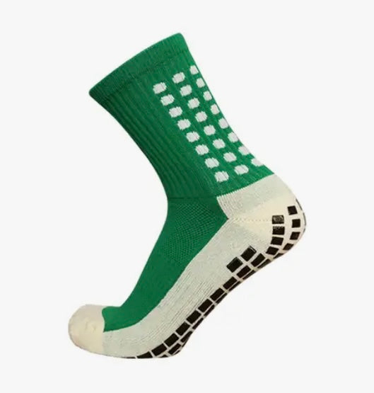 Mid-leg Grip Sock - Green