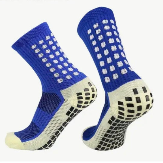 Mid-leg Grip Sock - Blue