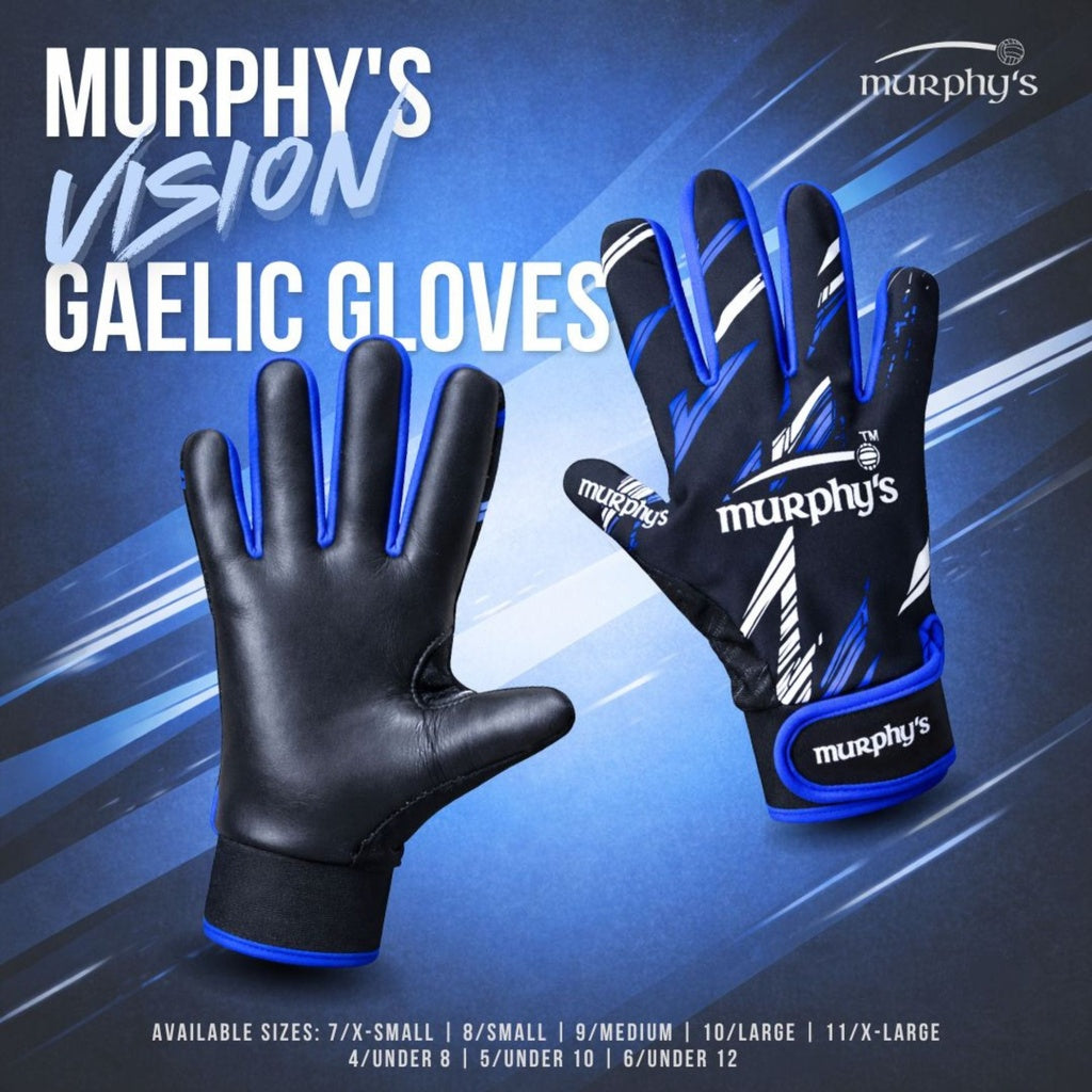 Murphy's Vision Gaelic Gloves Black/White/Blue
