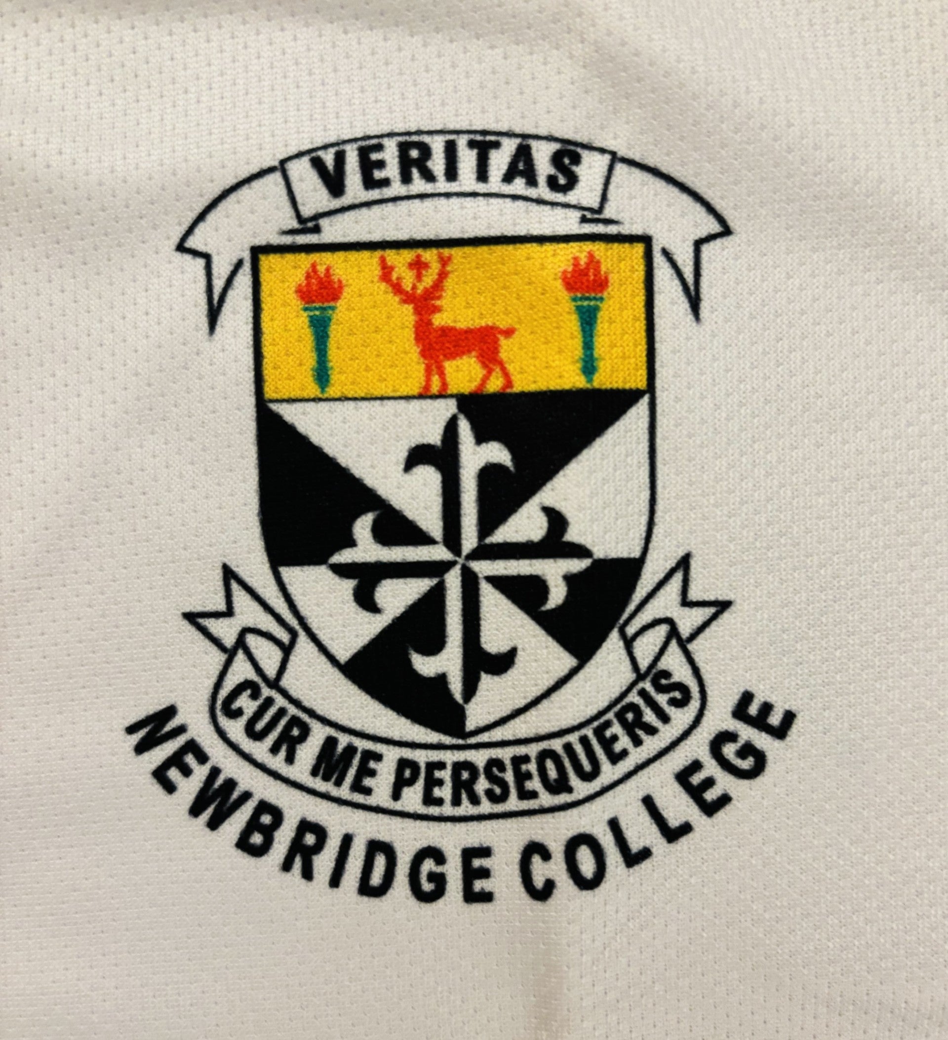 Newbridge College Hockey Training Jersey, Wht/Blk