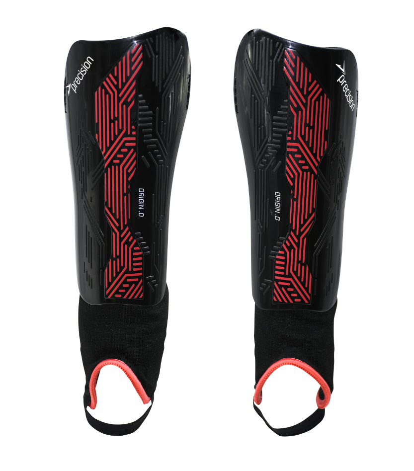 Precision Origin.0 Shin & Ankle Guard Black/Red