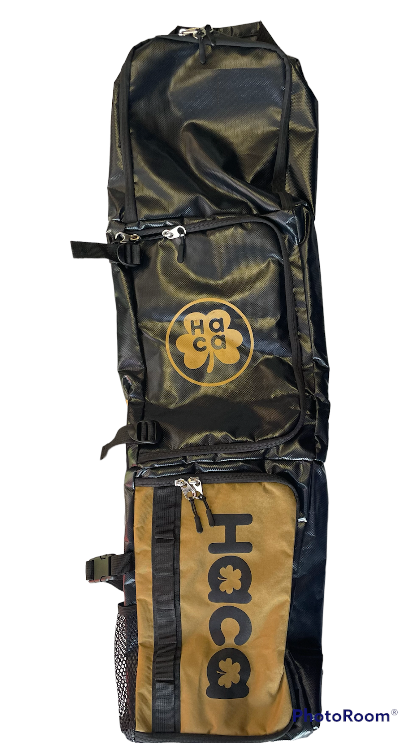 Haca Large Waterproof Stick Bag Black/Gold