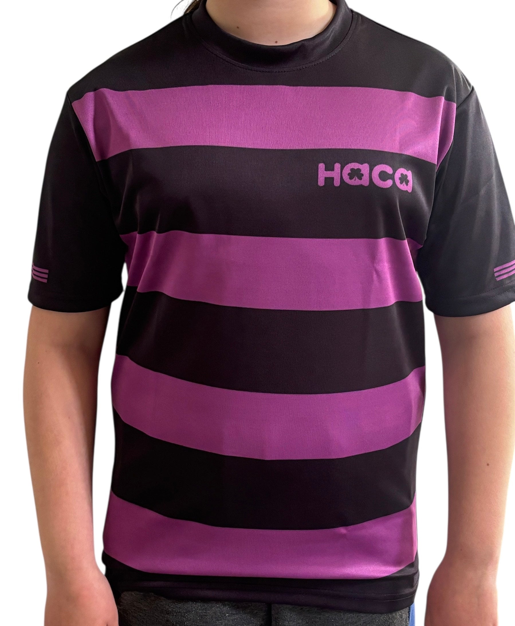 Haca Polyester Training Jersey Ladies Fit - Black/Purple