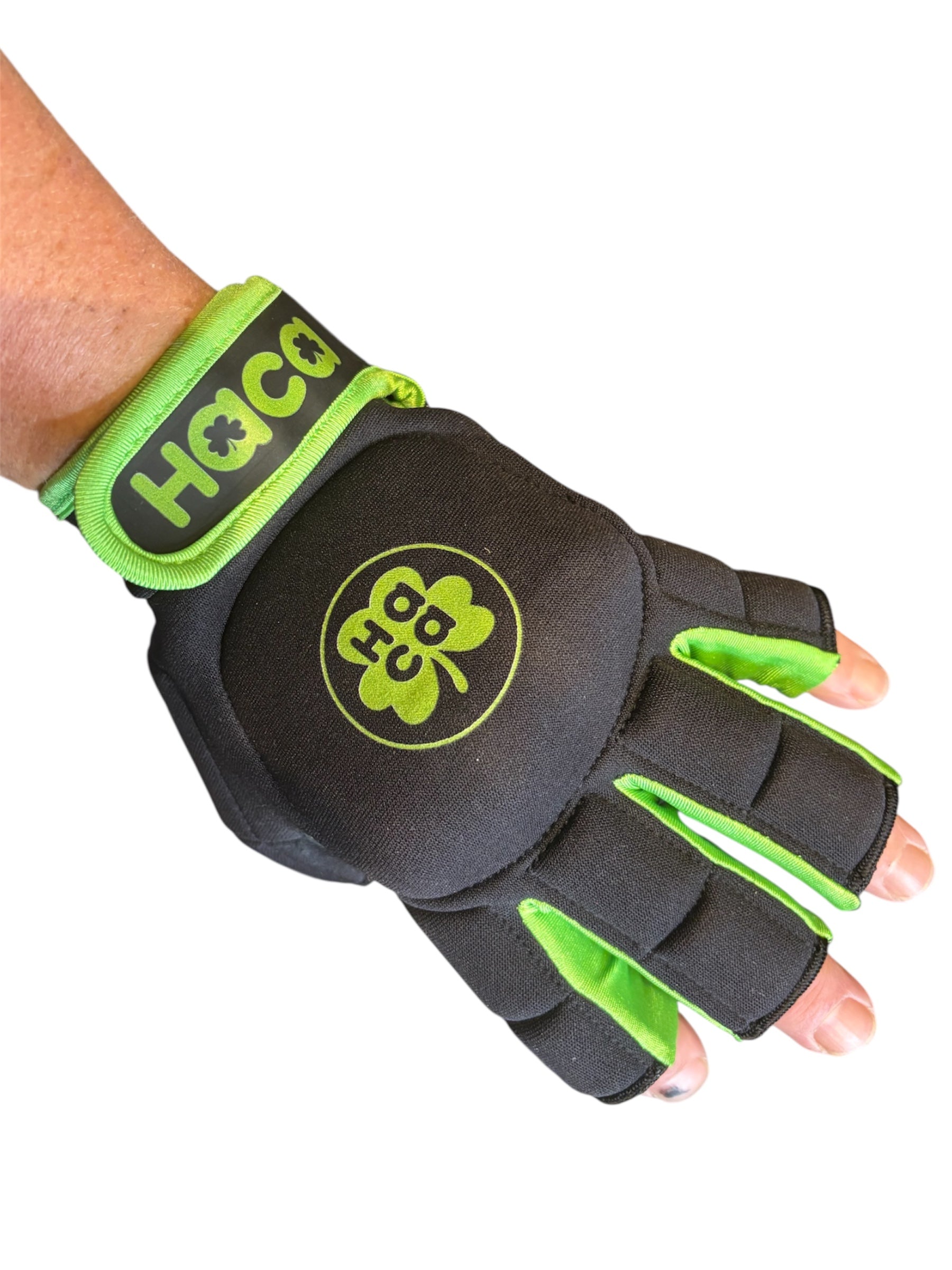 Haca Protective Hockey Glove Left Hand Blk/Green