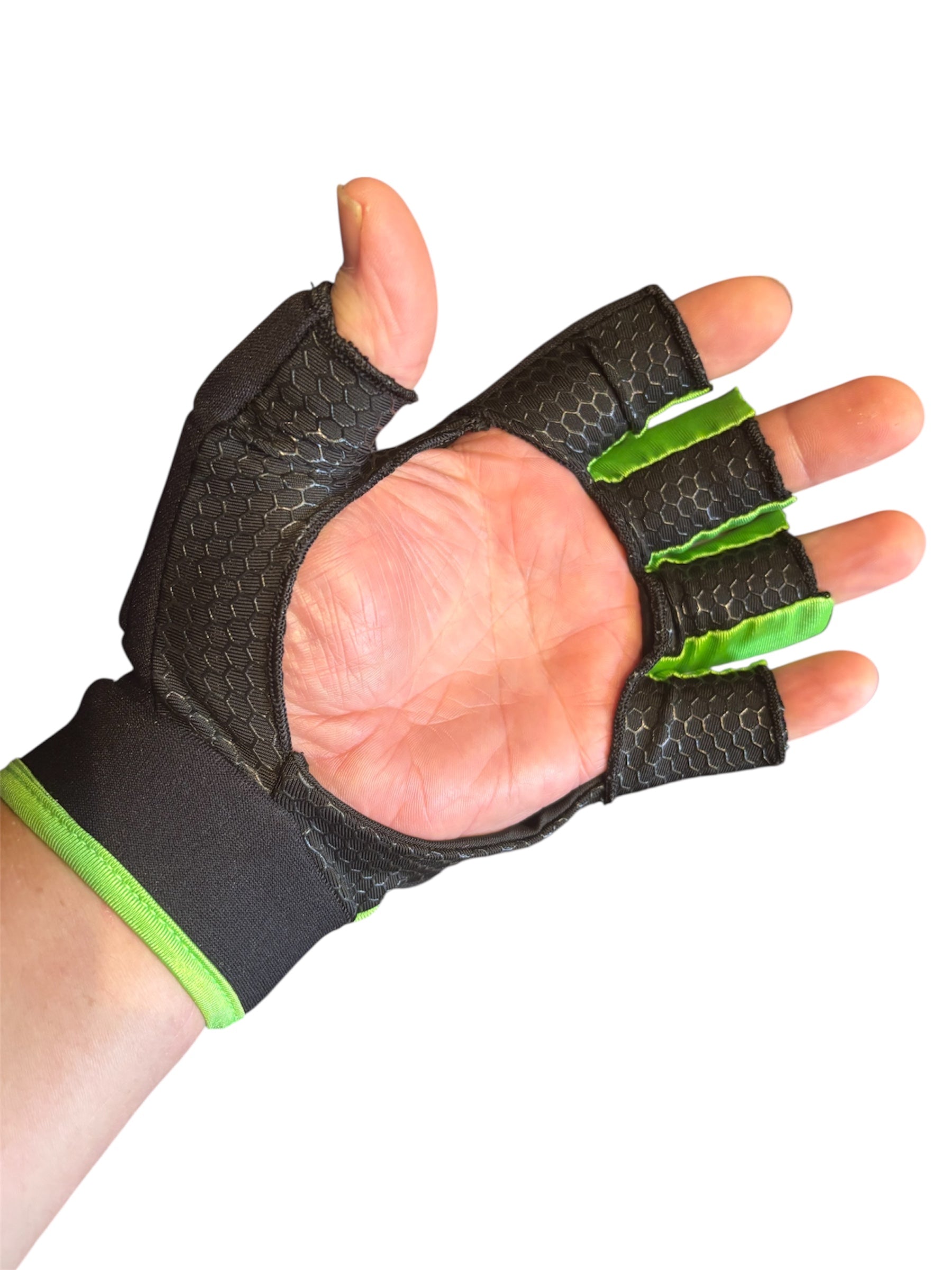 Haca Protective Hockey Glove Left Hand Blk/Green