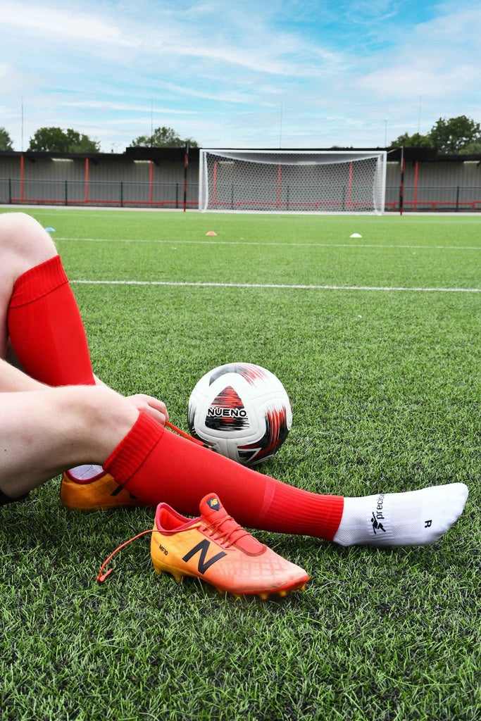 Precision Pro Footless Compression Sleeve Socks Red (Size 7-12)