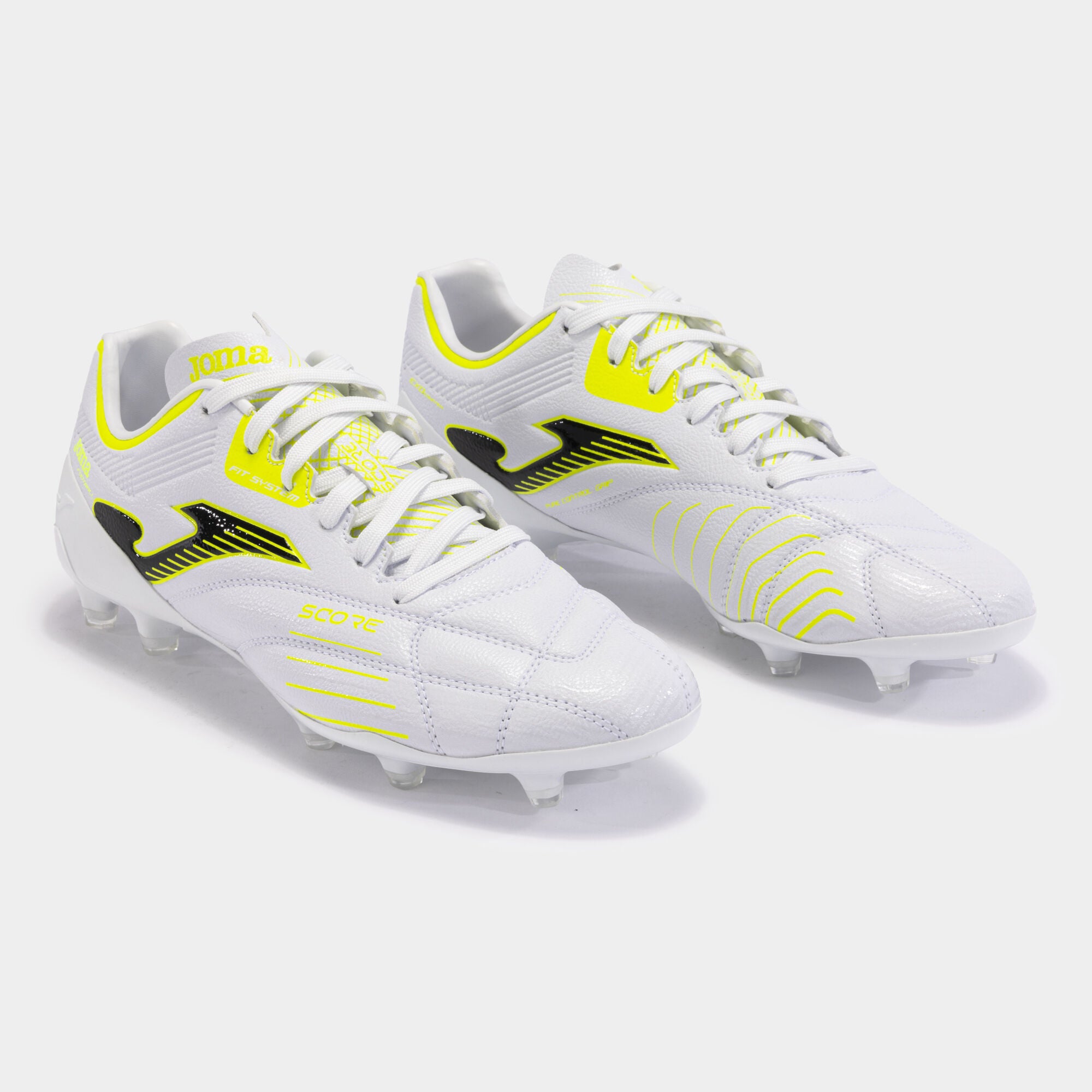 Joma Score 2402 White/Gold Football Boot