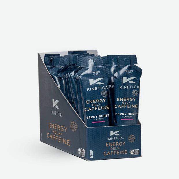 Kinetica Caffeine Gels 70g Box of 24, Berry Burst