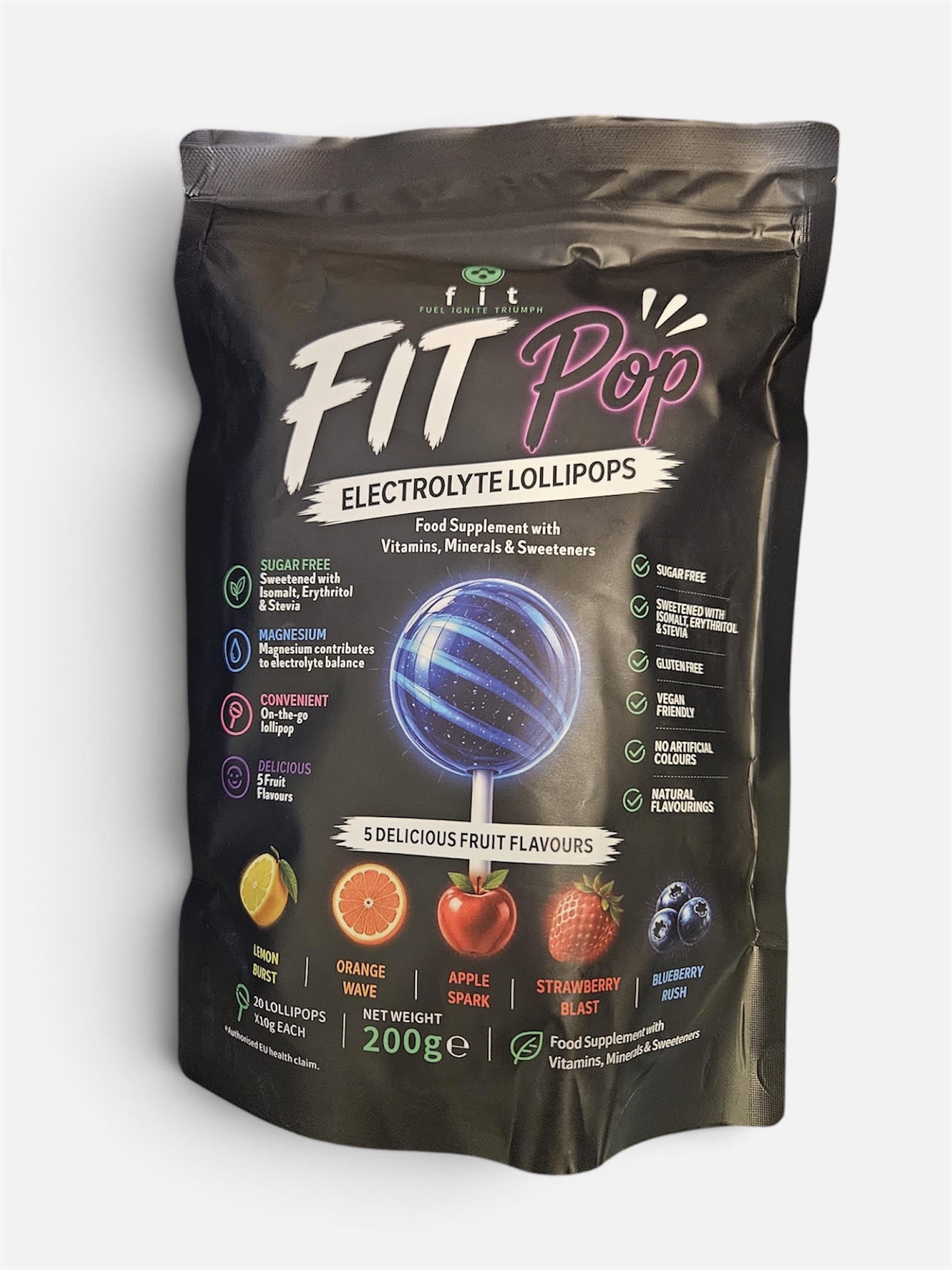 Fit Pop Electrolyte Lollipops