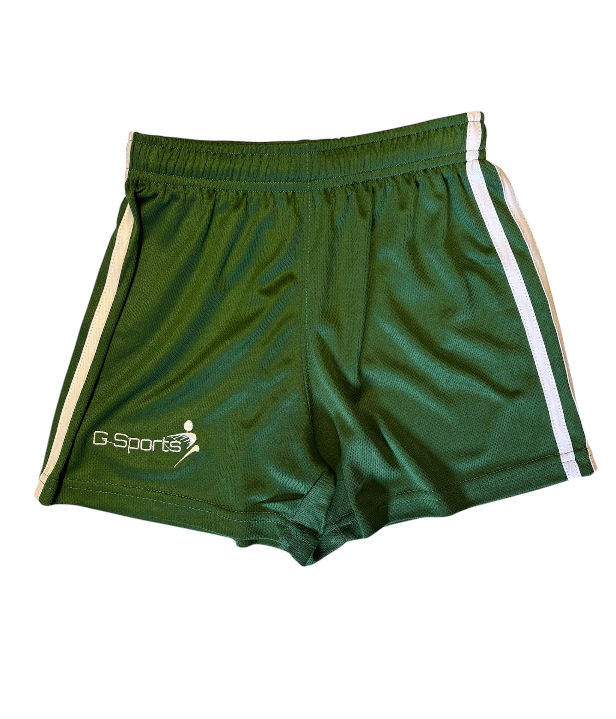 GSports GAA Shorts, Bottle Green/White
