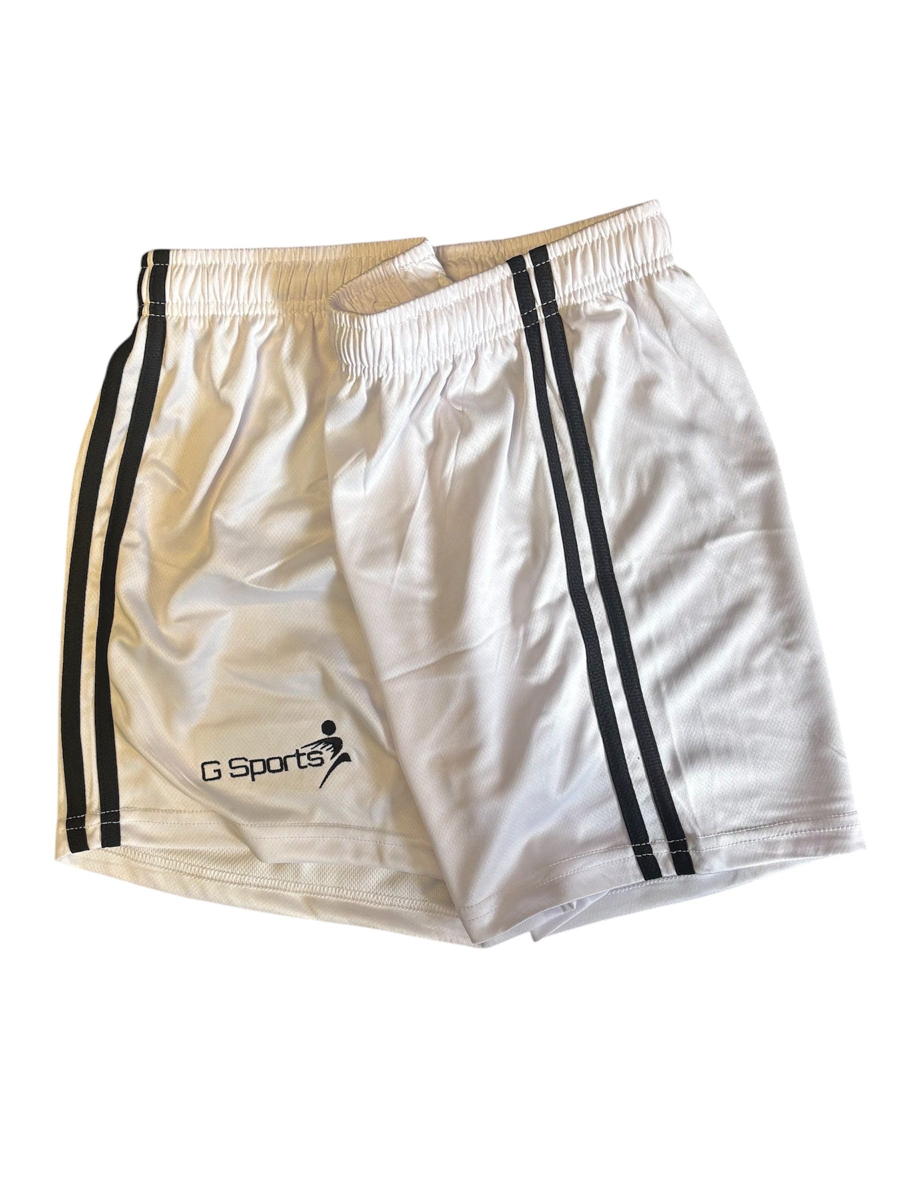 GSports GAA Shorts, White/Black