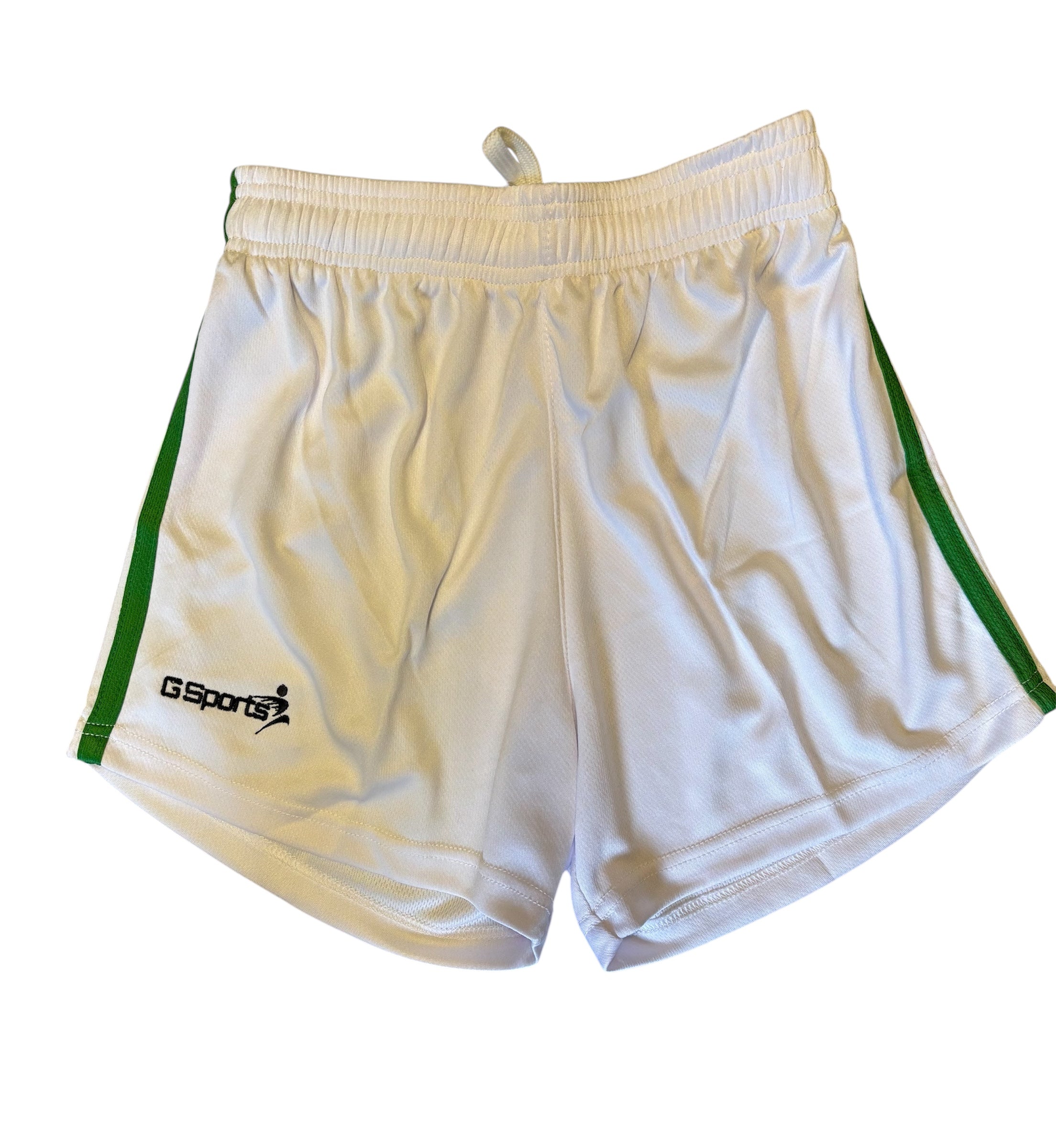 GSports GAA Shorts, White/Green